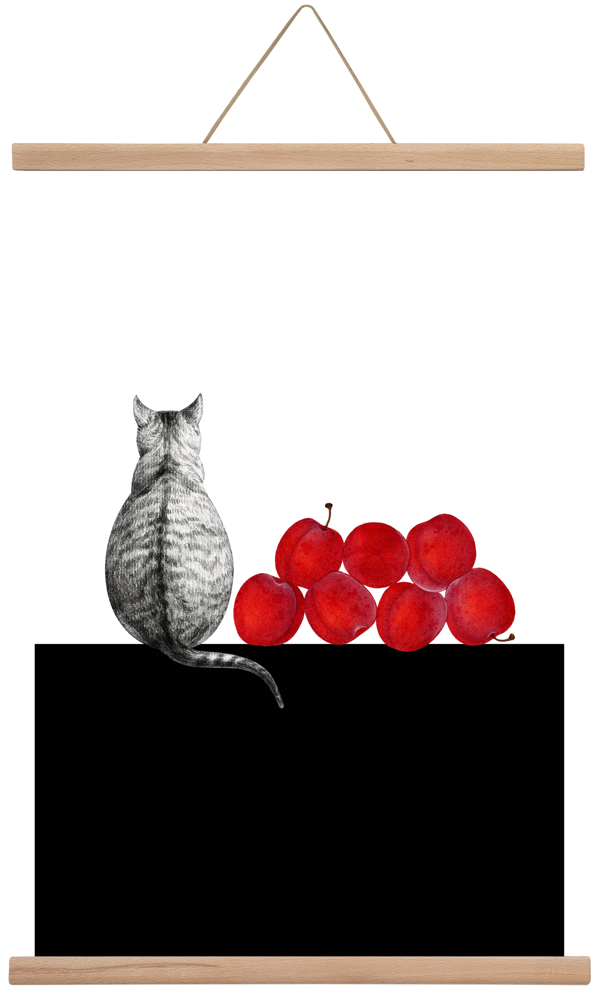 Waiting, 40x60 cm (40x60 cm), Tölgy akasztó