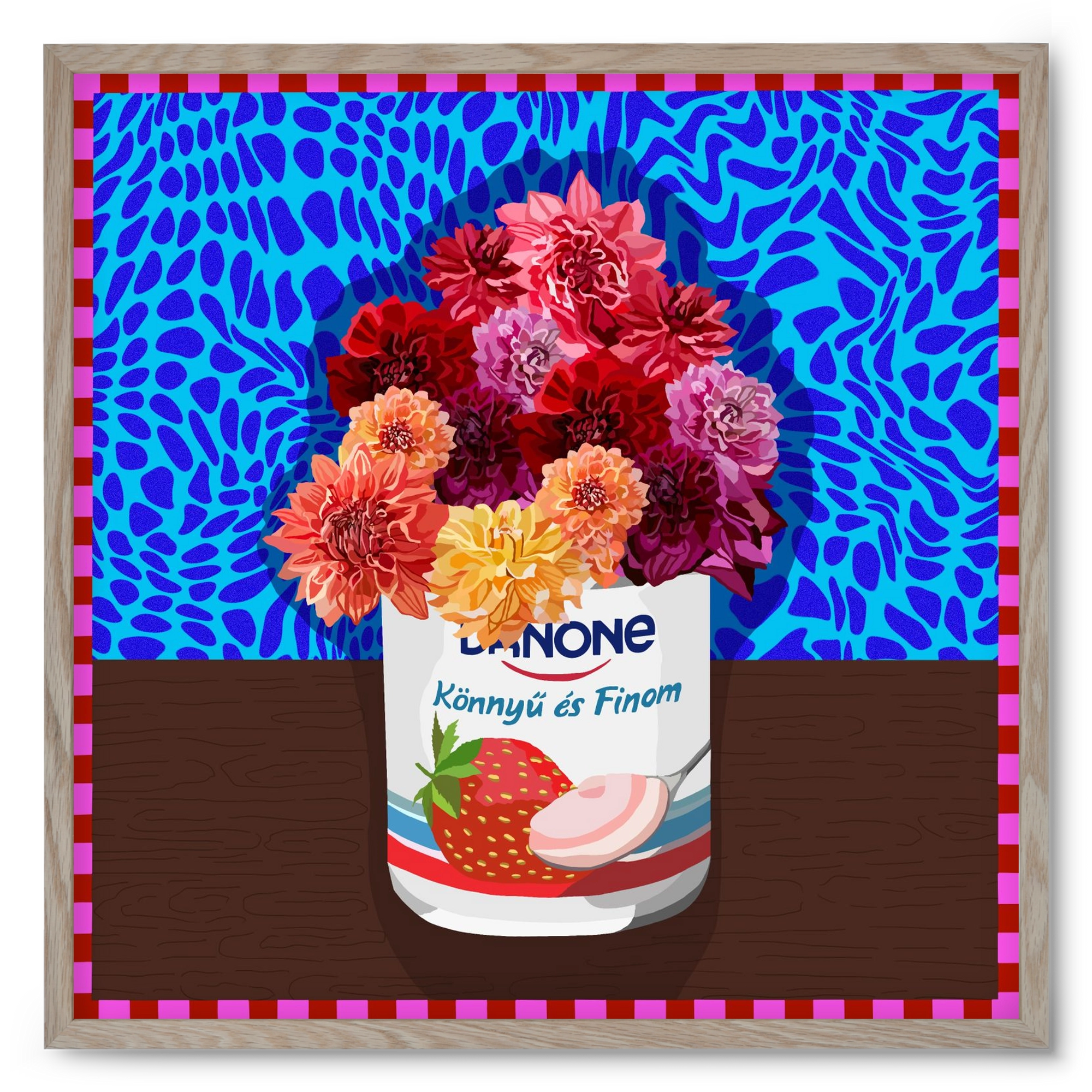 Könnyű és finom, 50x50 cm (50x50 cm), Tölgy keret