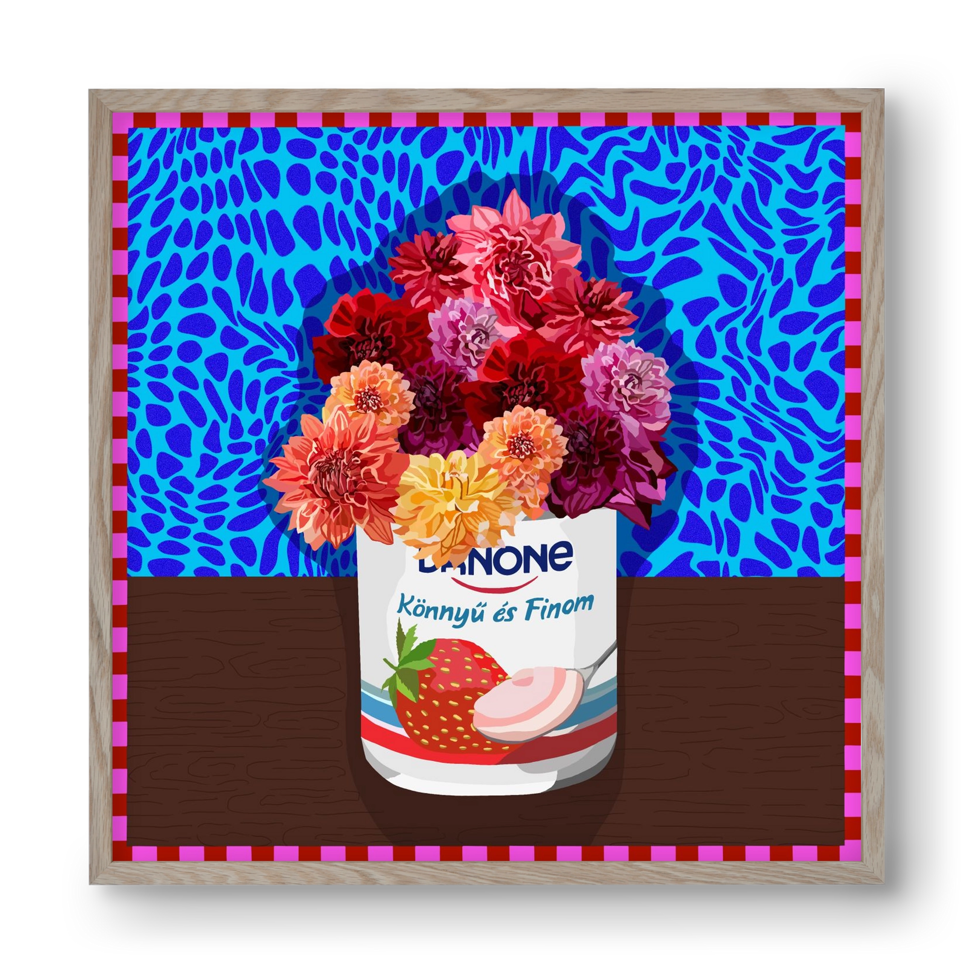 Könnyű és finom, 40x40 cm (40x40 cm), Tölgy keret