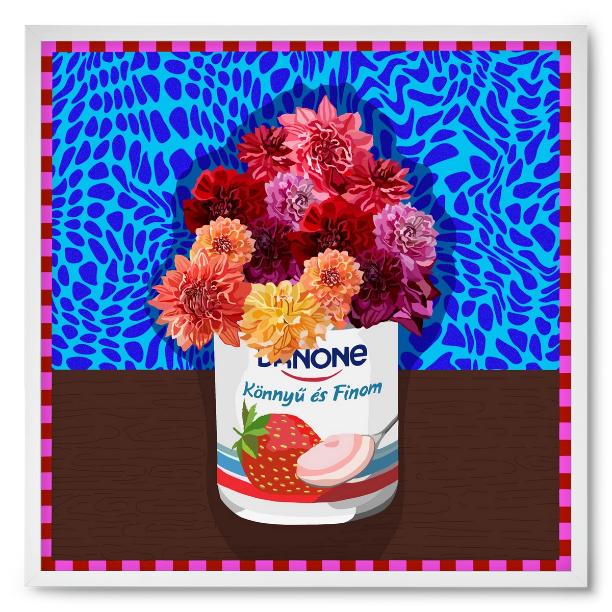 Könnyű és finom, 50x50 cm (50x50 cm), Fehér keret