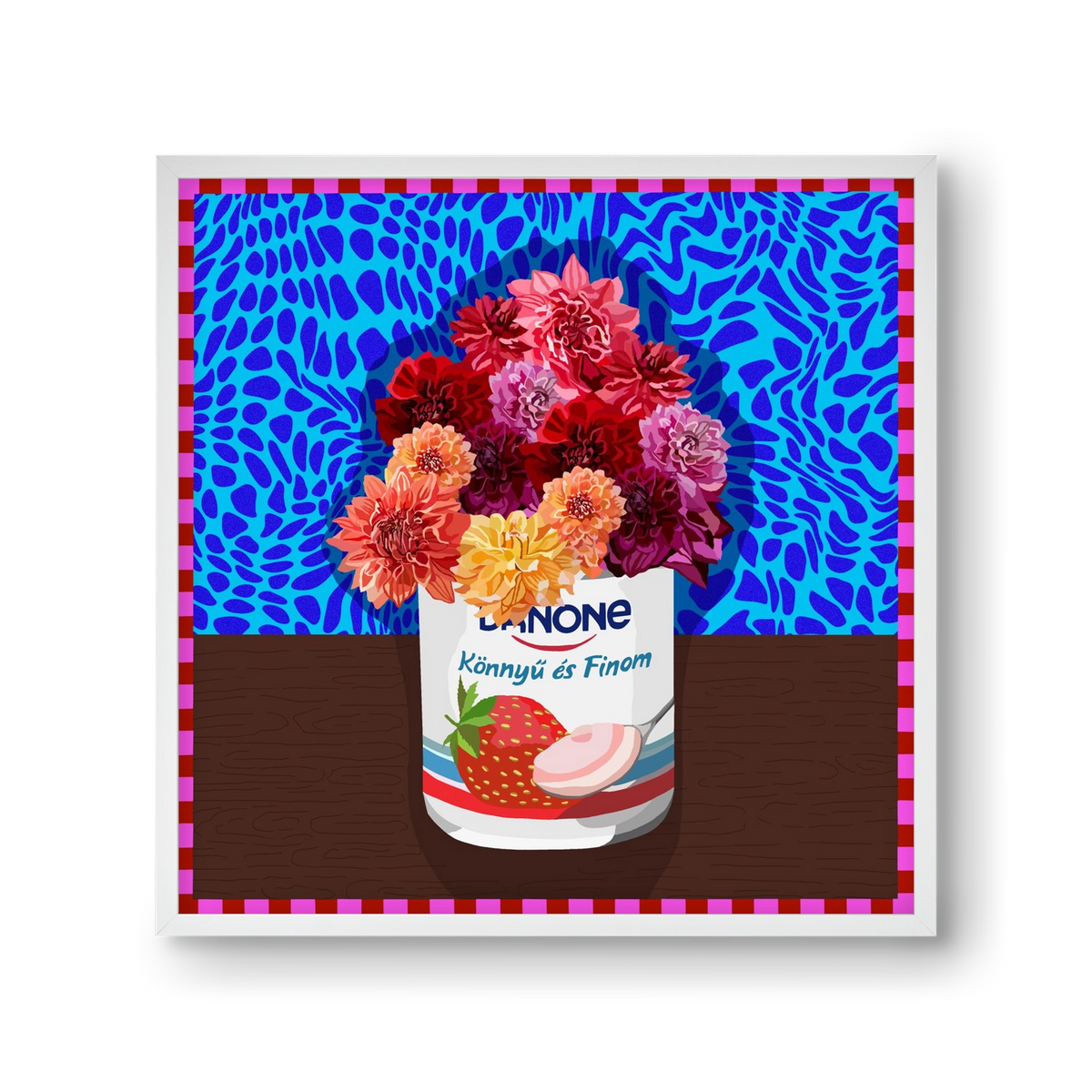 Könnyű és finom, 30x30 cm (30x30 cm), Fehér keret