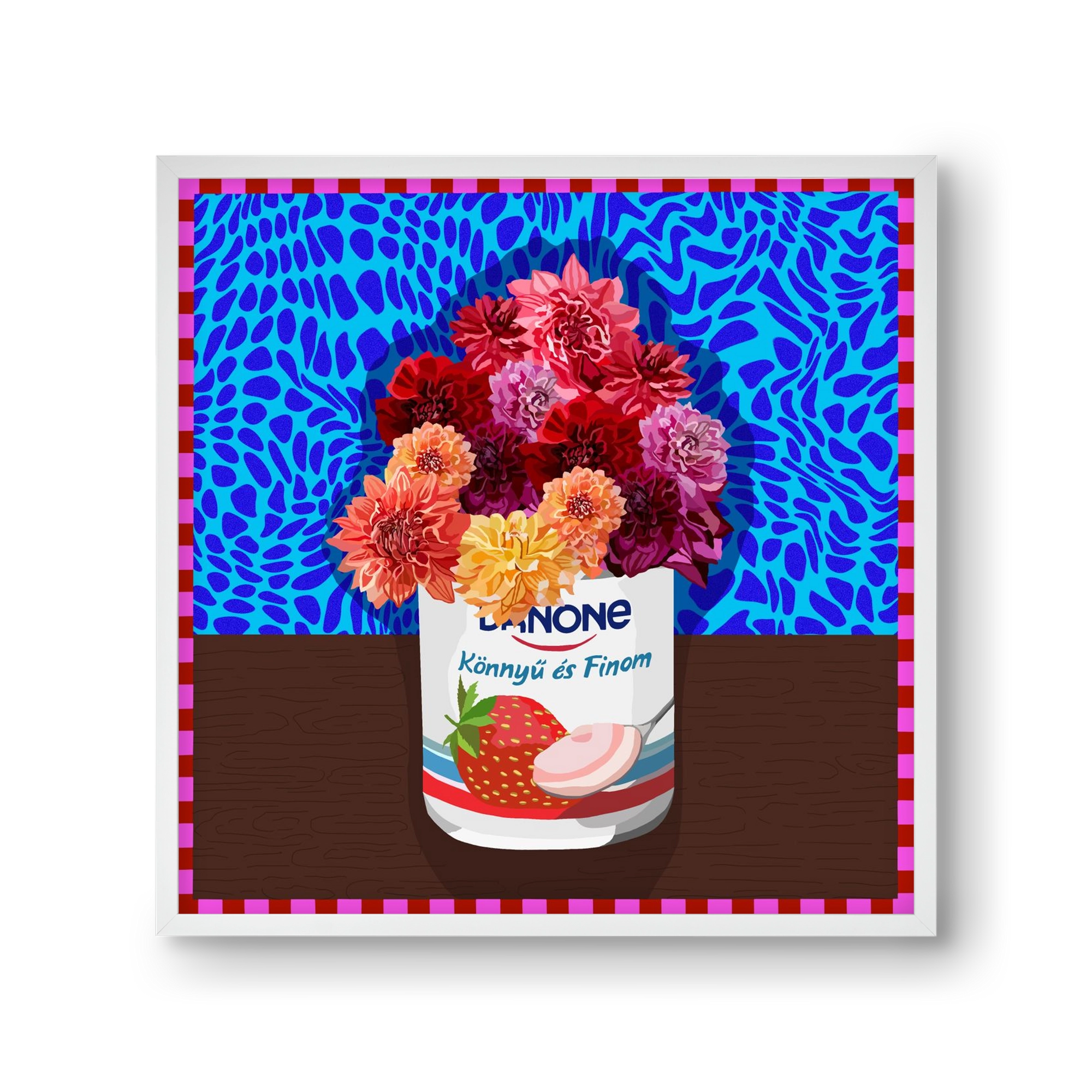 Könnyű és finom, 30x30 cm (30x30 cm), Fehér keret