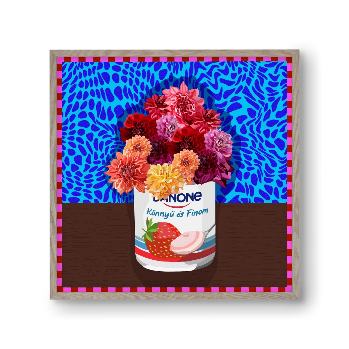 Könnyű és finom, 30x30 cm (30x30 cm), Tölgy keret