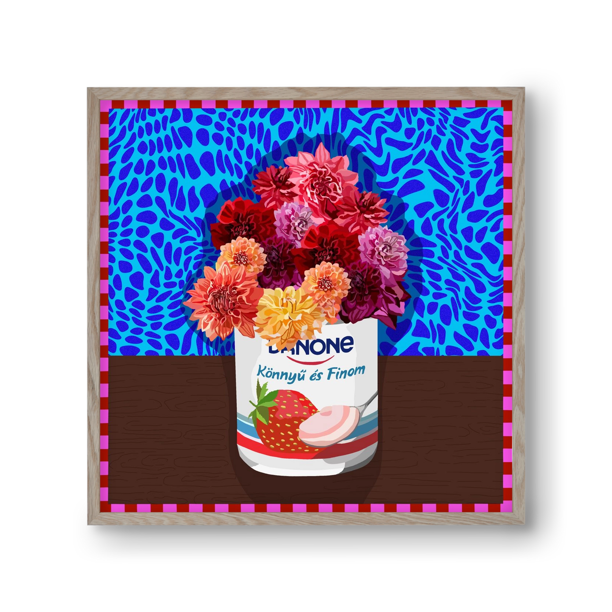 Könnyű és finom, 30x30 cm (30x30 cm), Tölgy keret