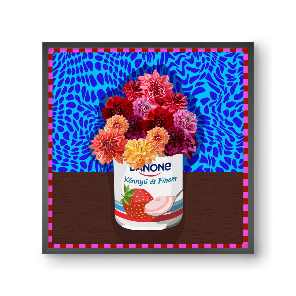 Könnyű és finom, 30x30 cm (30x30 cm), Fekete keret