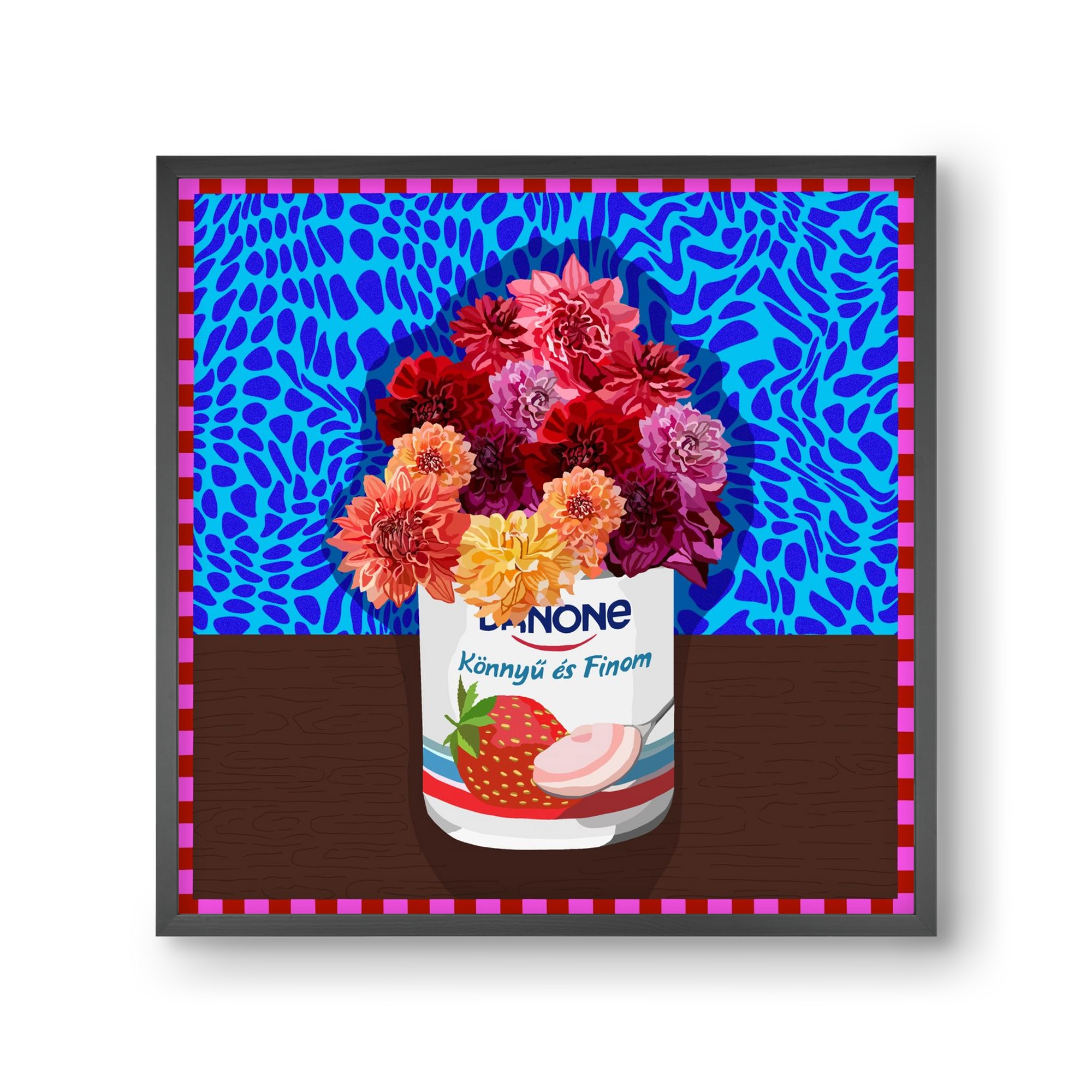 Könnyű és finom, 30x30 cm (30x30 cm), Fekete keret