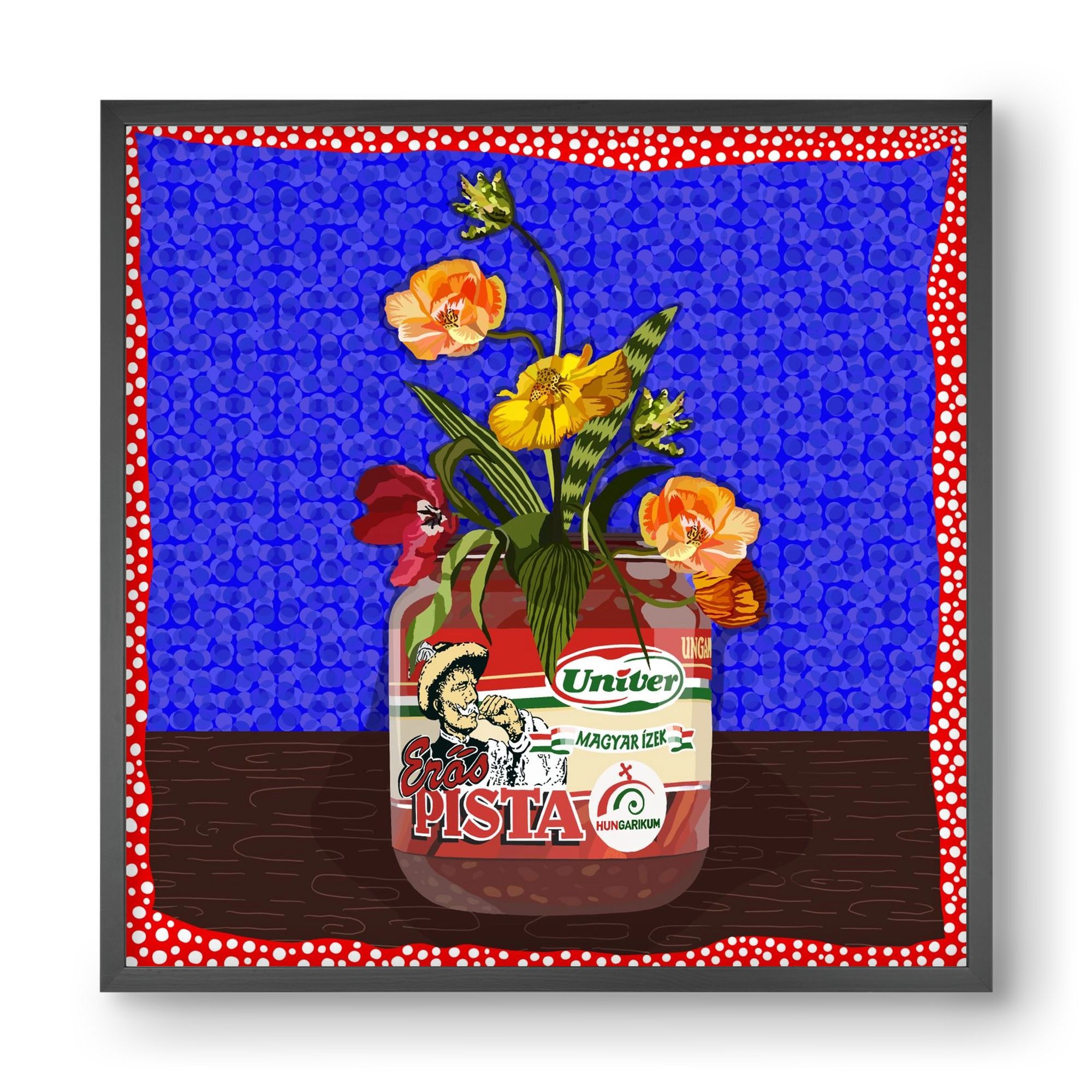 Életed fűszere, 40x40 cm (40x40 cm), Fekete keret