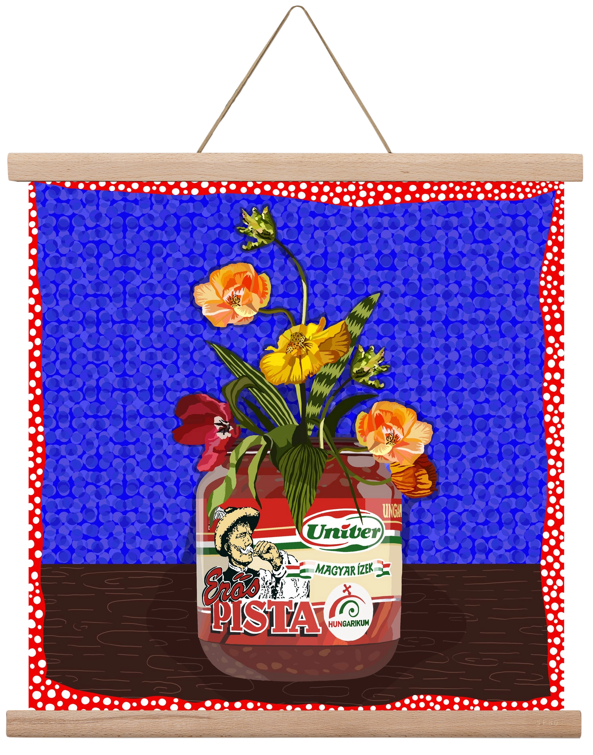 Életed fűszere, 40x40 cm (40x40 cm), Tölgy akasztó