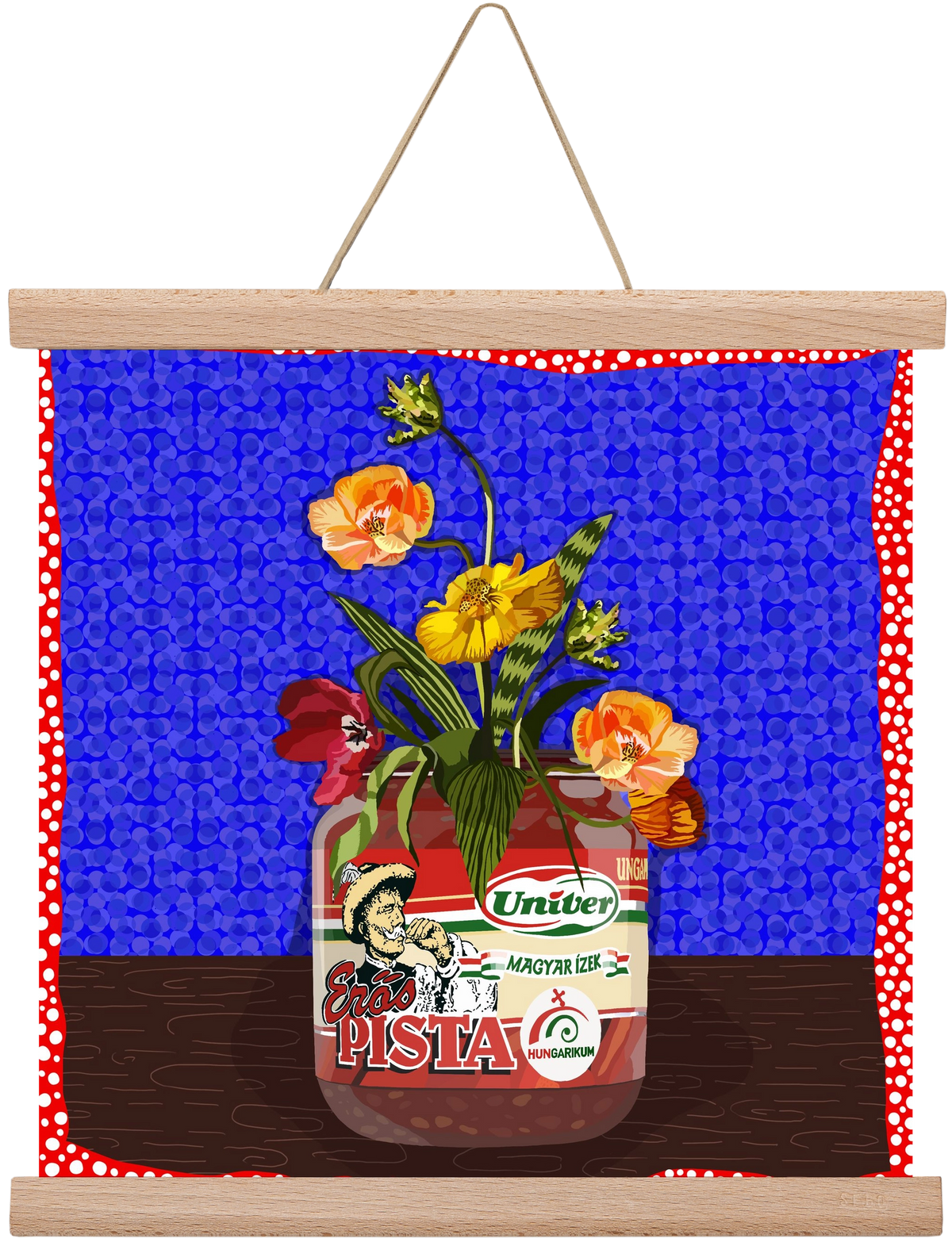 Életed fűszere, 30x30 cm (30x30 cm), Tölgy akasztó