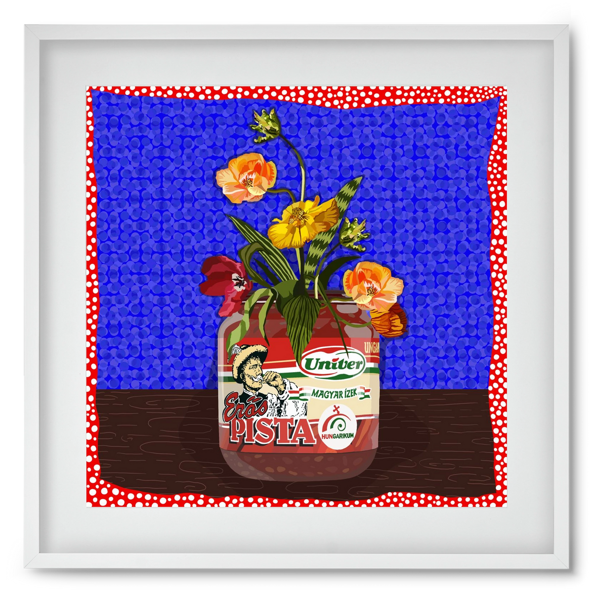 Életed fűszere, 50x50 cm (40x40 cm), Fehér keret, paszpartuval