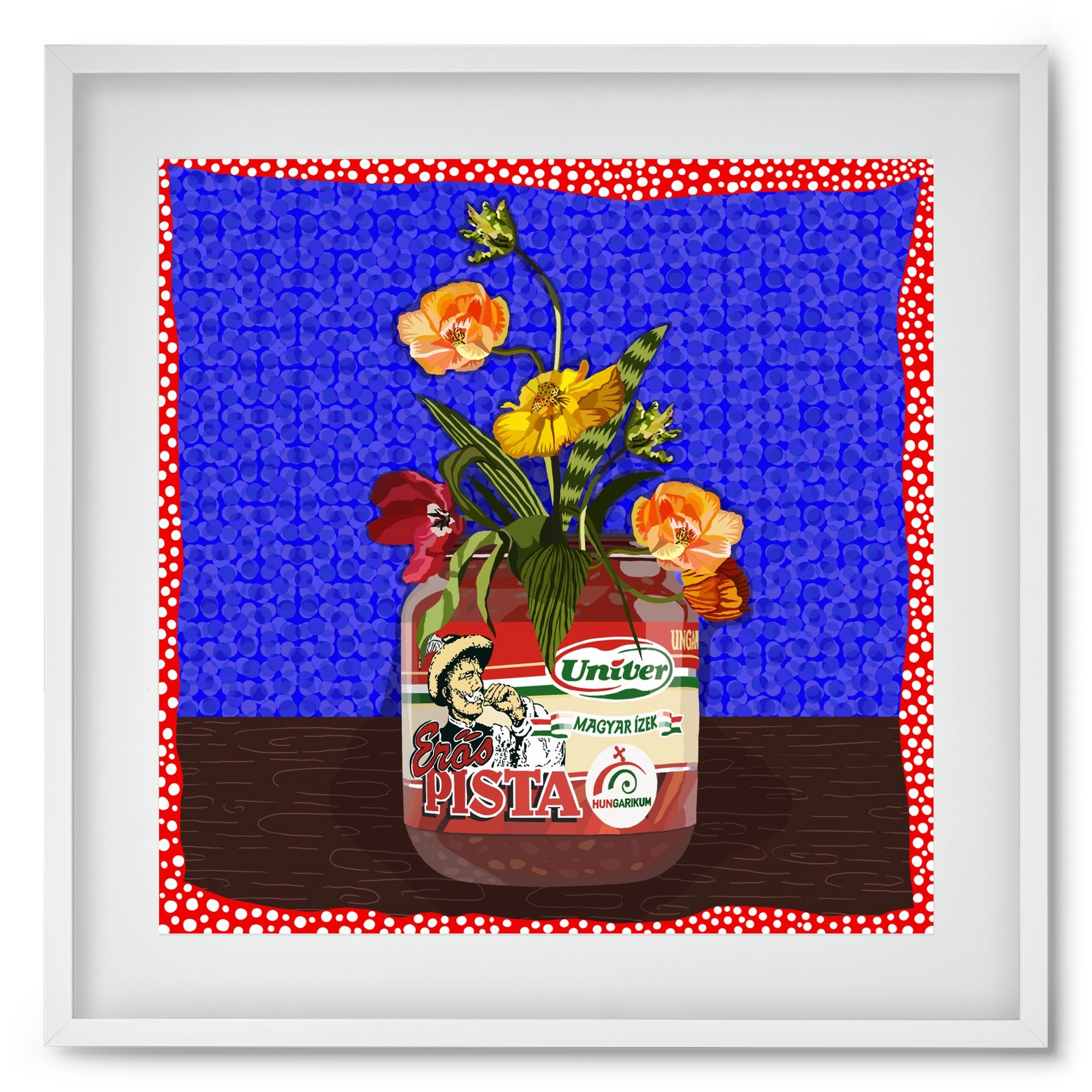 Életed fűszere, 50x50 cm (40x40 cm), Fehér keret, paszpartuval