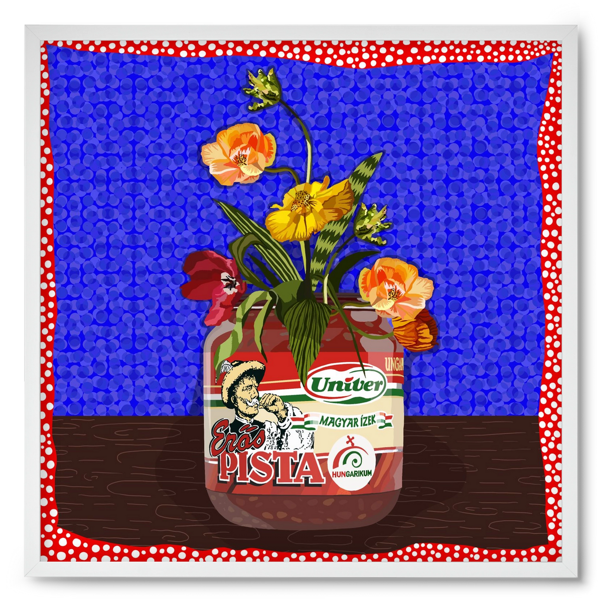 Életed fűszere, 50x50 cm (50x50 cm), Fehér keret