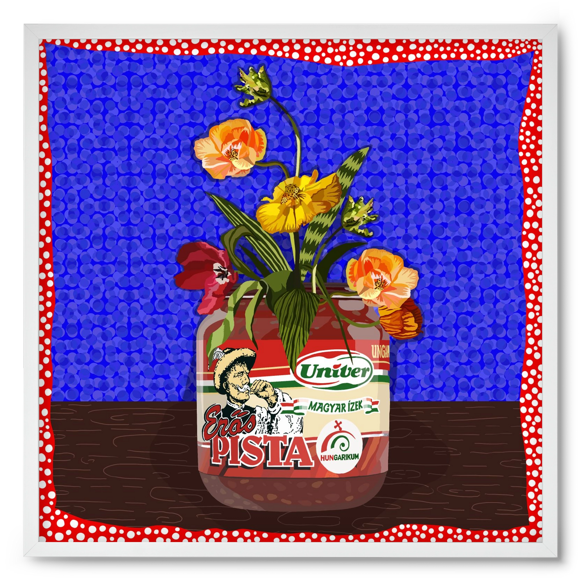 Életed fűszere, 50x50 cm (50x50 cm), Fehér keret