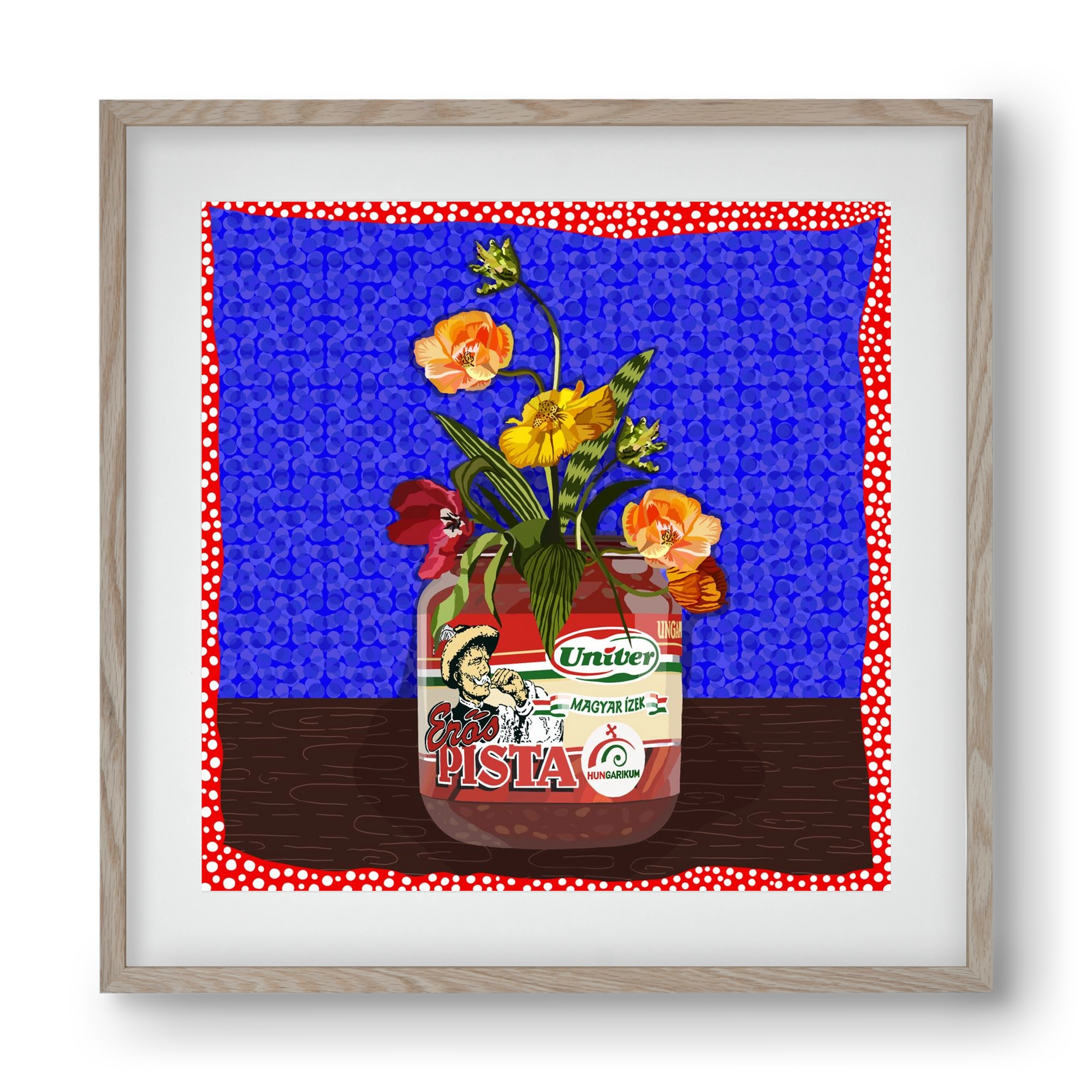 Életed fűszere, 40x40 cm (30x30 cm), Tölgy keret, paszpartuval