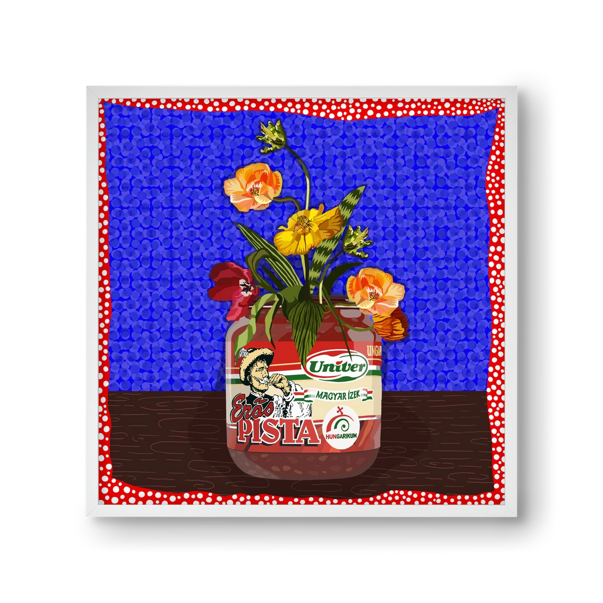 Életed fűszere, 30x30 cm (30x30 cm), Fehér keret