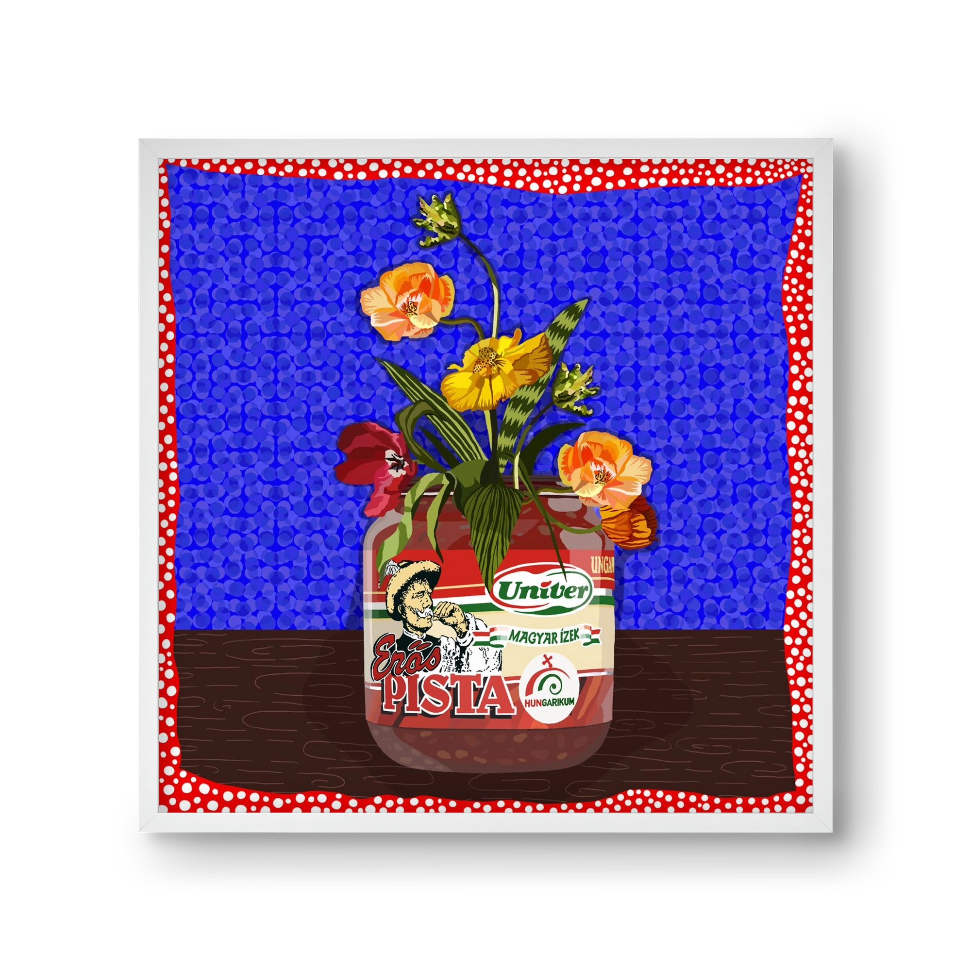 Életed fűszere, 30x30 cm (30x30 cm), Fehér keret