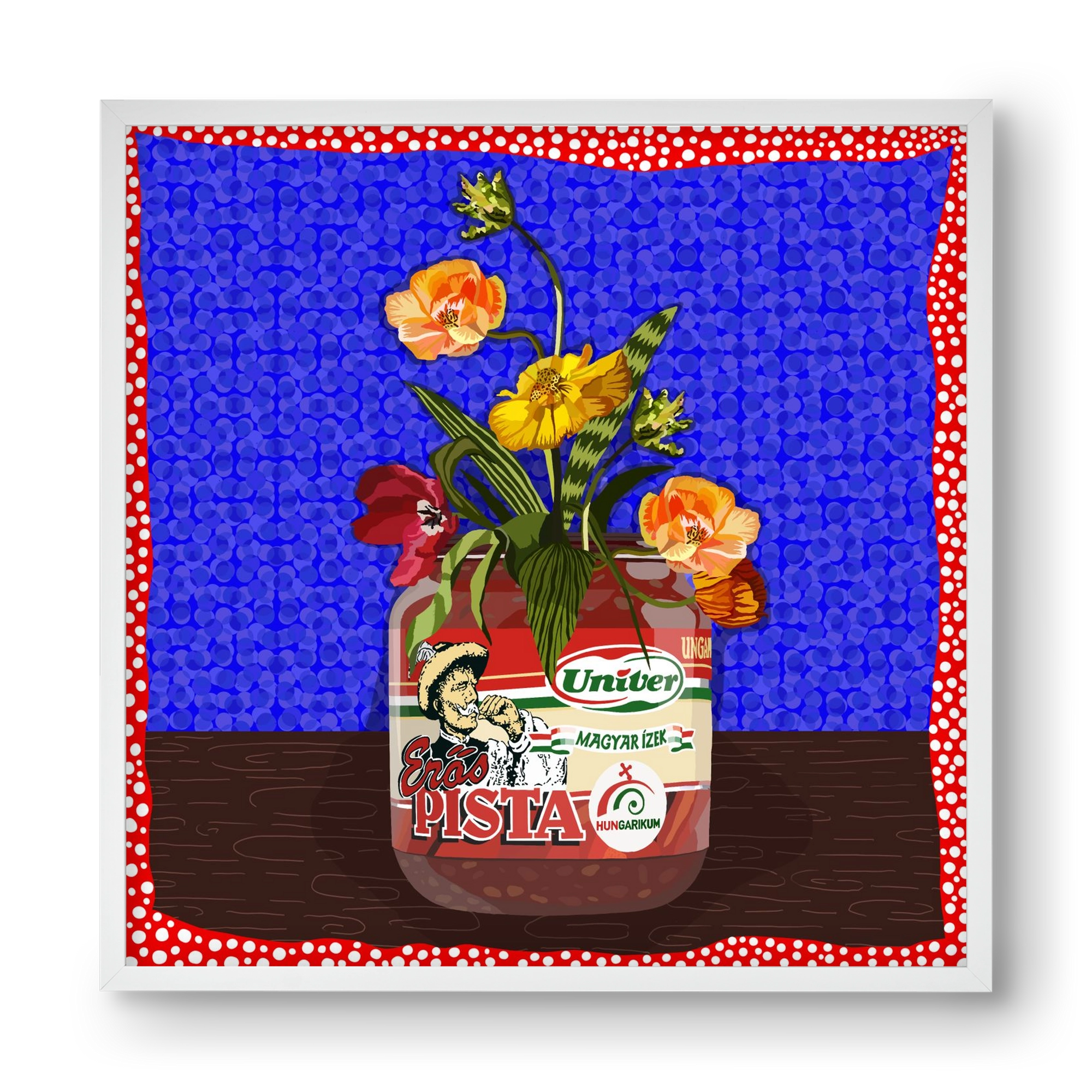 Életed fűszere, 40x40 cm (40x40 cm), Fehér keret