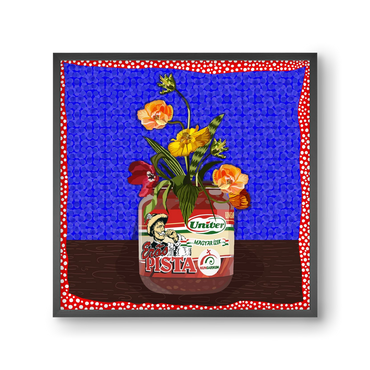 Életed fűszere, 30x30 cm (30x30 cm), Fekete keret