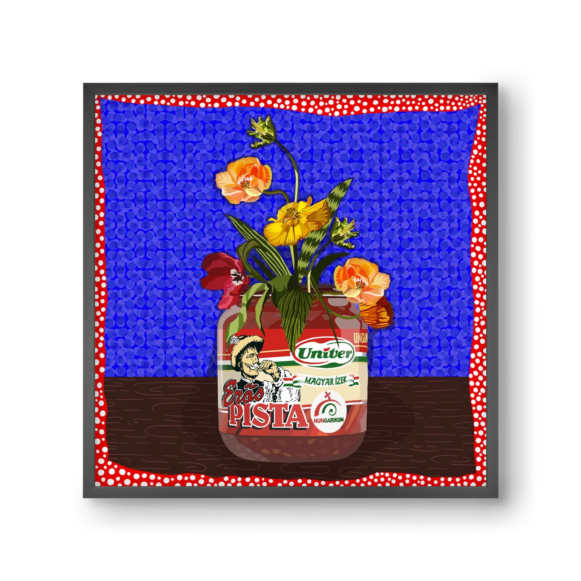 Életed fűszere, 30x30 cm (30x30 cm), Fekete keret