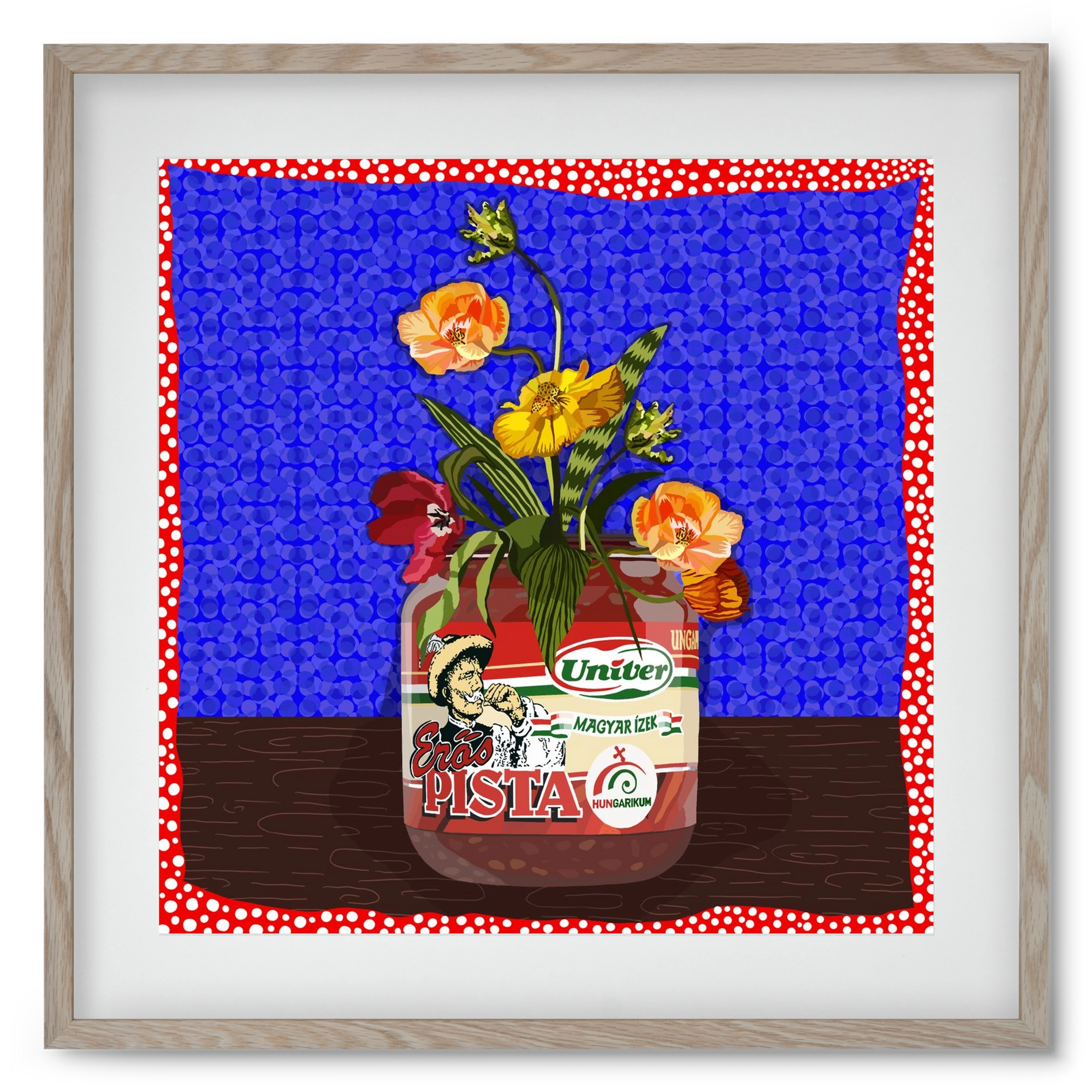 Életed fűszere, 50x50 cm (40x40 cm), Tölgy keret, paszpartuval