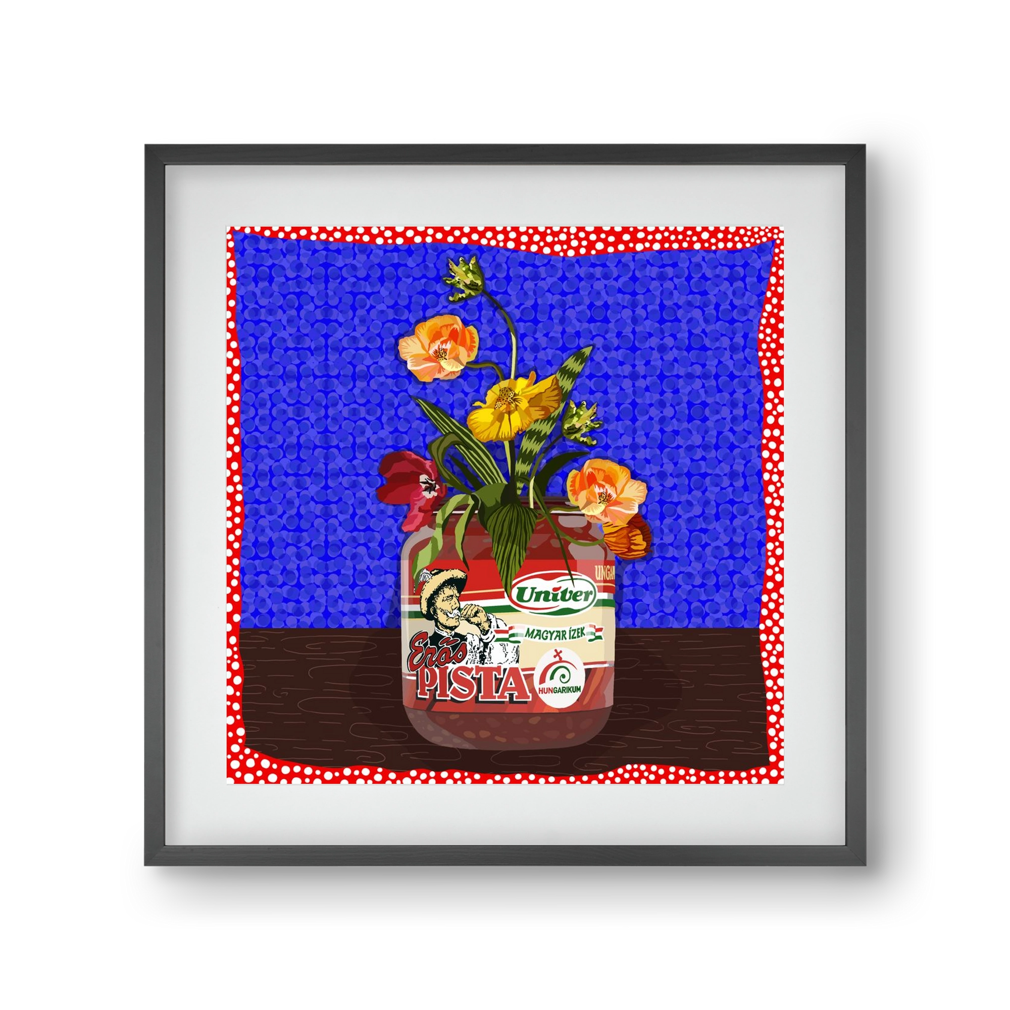 Életed fűszere, 30x30 cm (20x20 cm), Fekete keret, paszpartuval