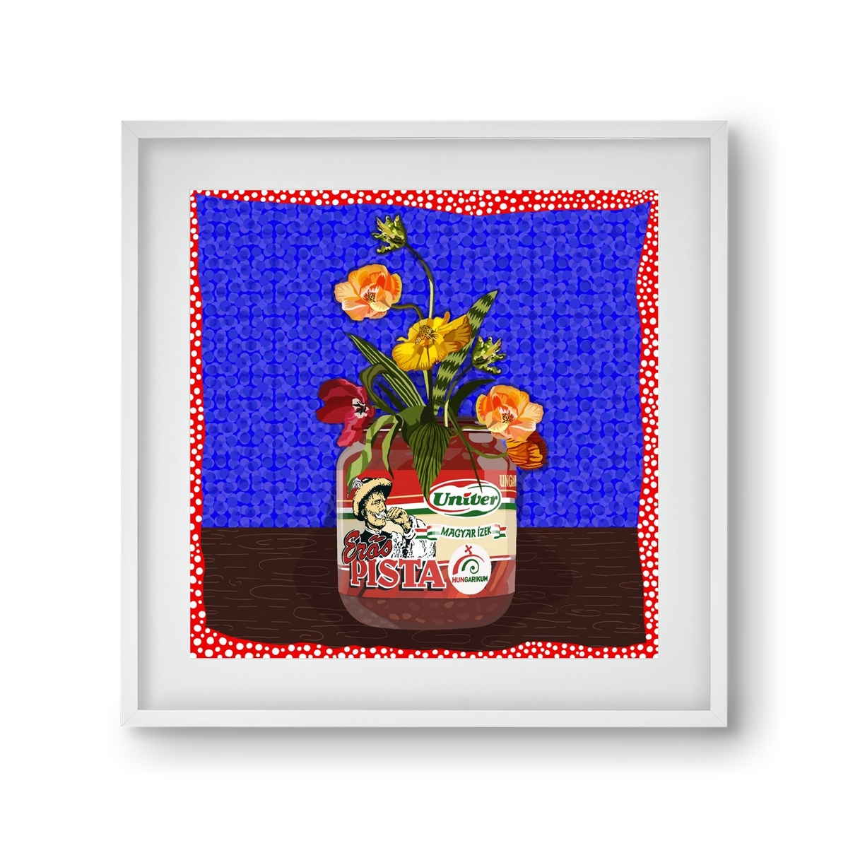 Életed fűszere, 30x30 cm (20x20 cm), Fehér keret, paszpartuval