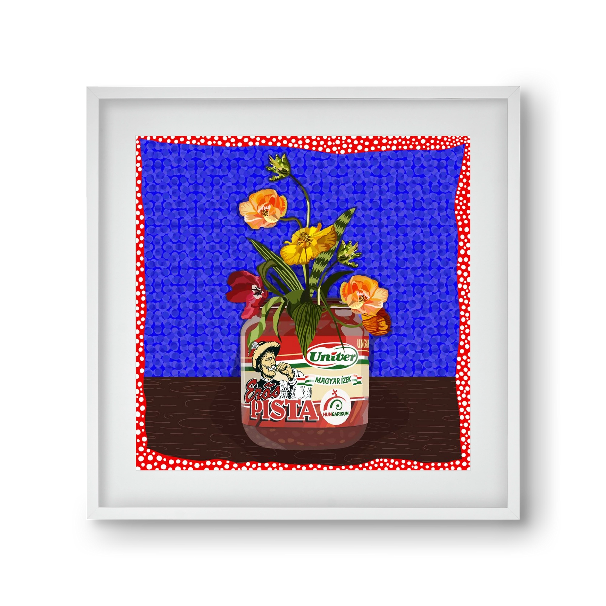 Életed fűszere, 30x30 cm (20x20 cm), Fehér keret, paszpartuval