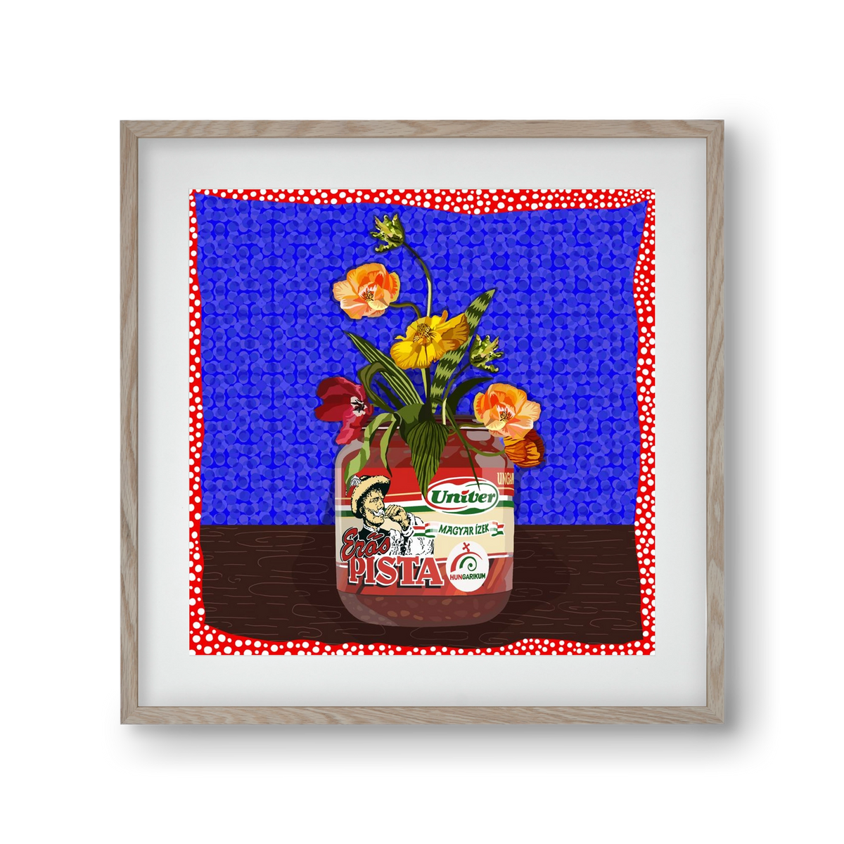 Életed fűszere, 30x30 cm (20x20 cm), Tölgy keret, paszpartuval