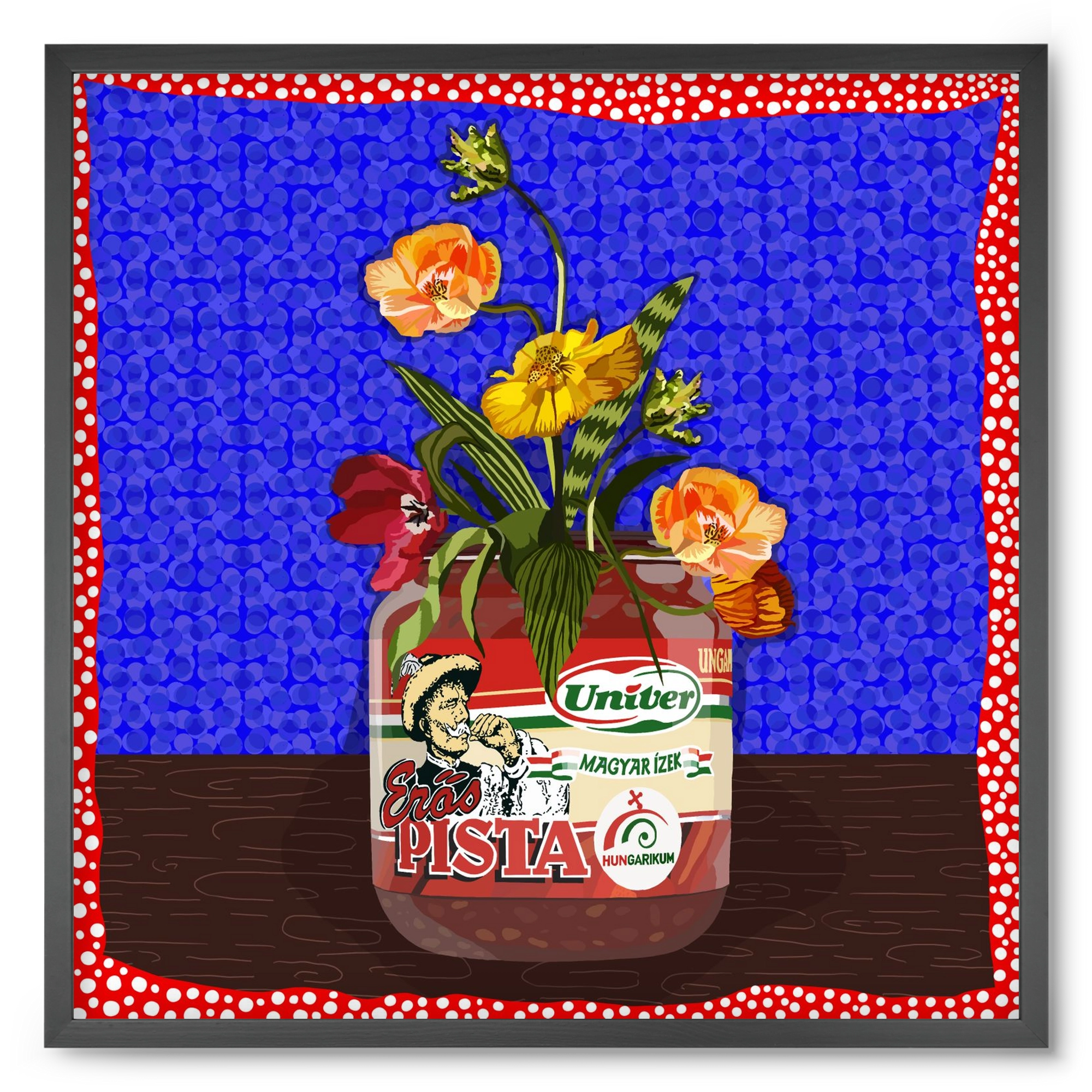 Életed fűszere, 50x50 cm (50x50 cm), Fekete keret