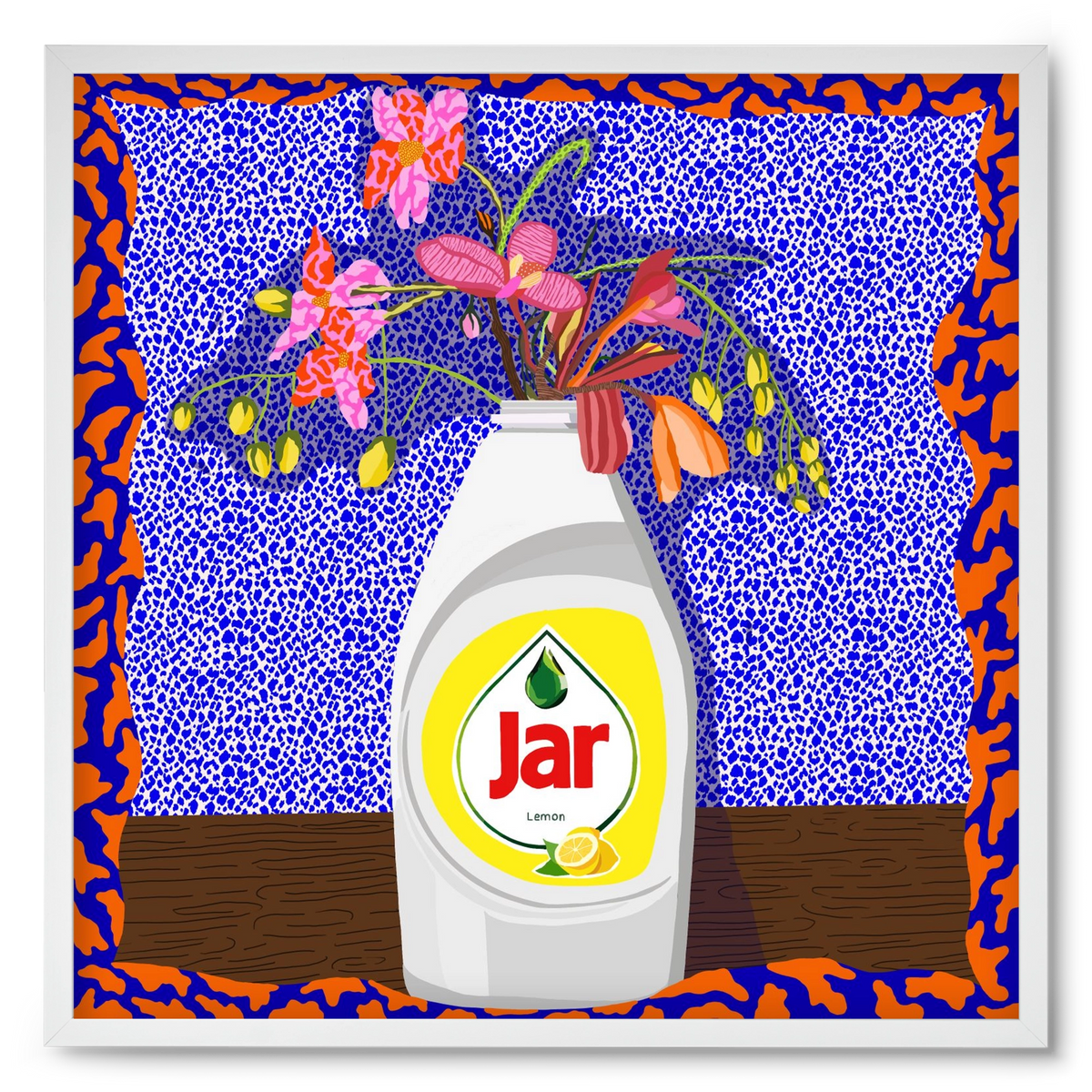 Csillogóan tiszta, 50x50 cm (50x50 cm), Fehér keret