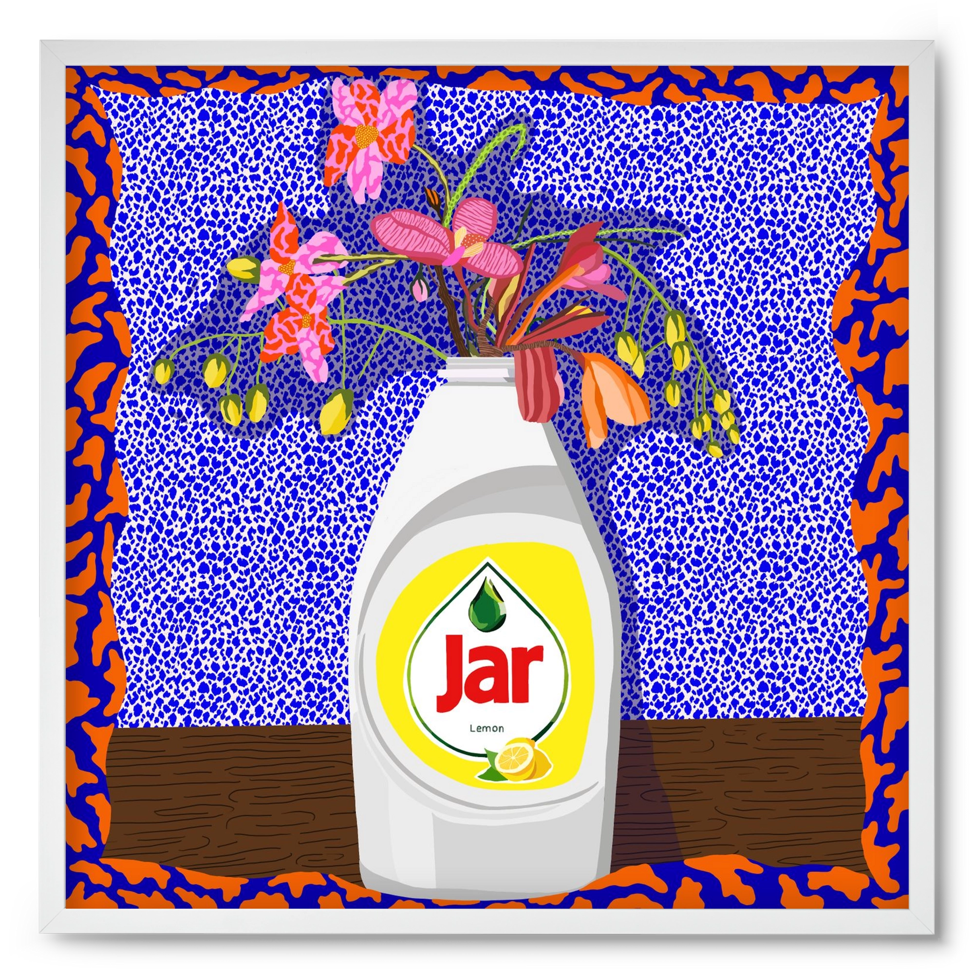 Csillogóan tiszta, 50x50 cm (50x50 cm), Fehér keret