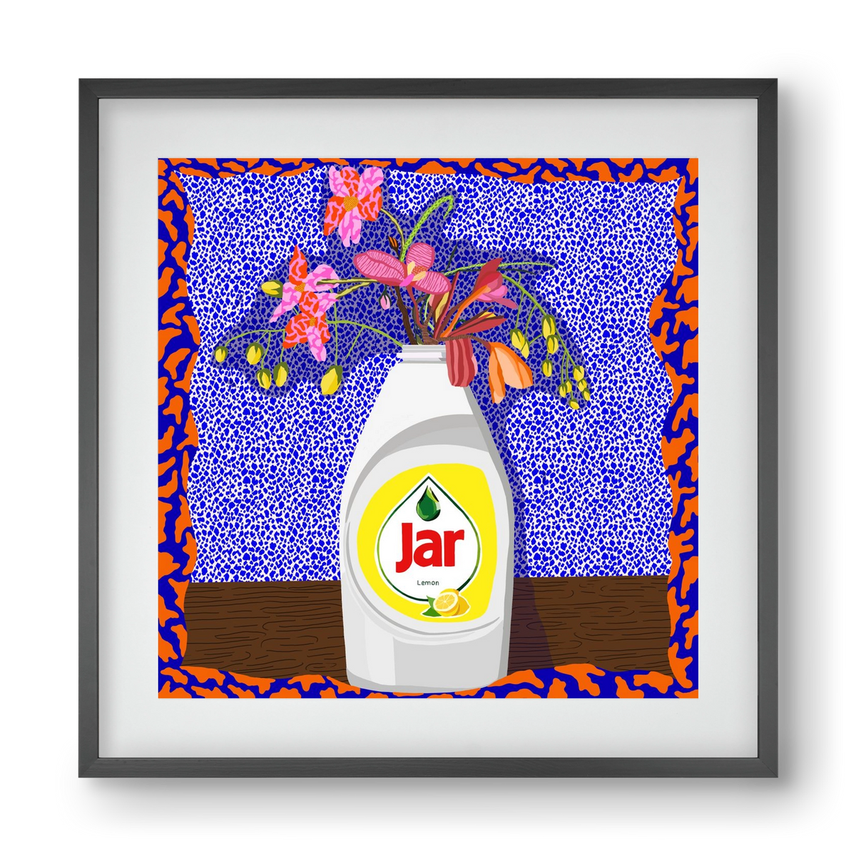 Csillogóan tiszta, 40x40 cm (30x30 cm), Fekete keret, paszpartuval