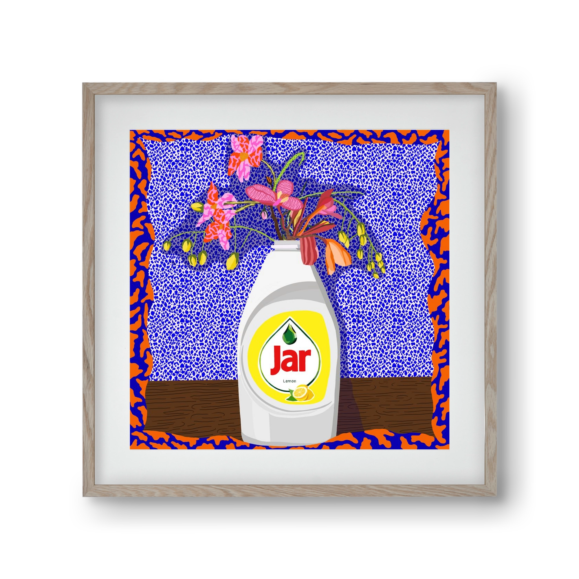 Csillogóan tiszta, 30x30 cm (20x20 cm), Tölgy keret, paszpartuval