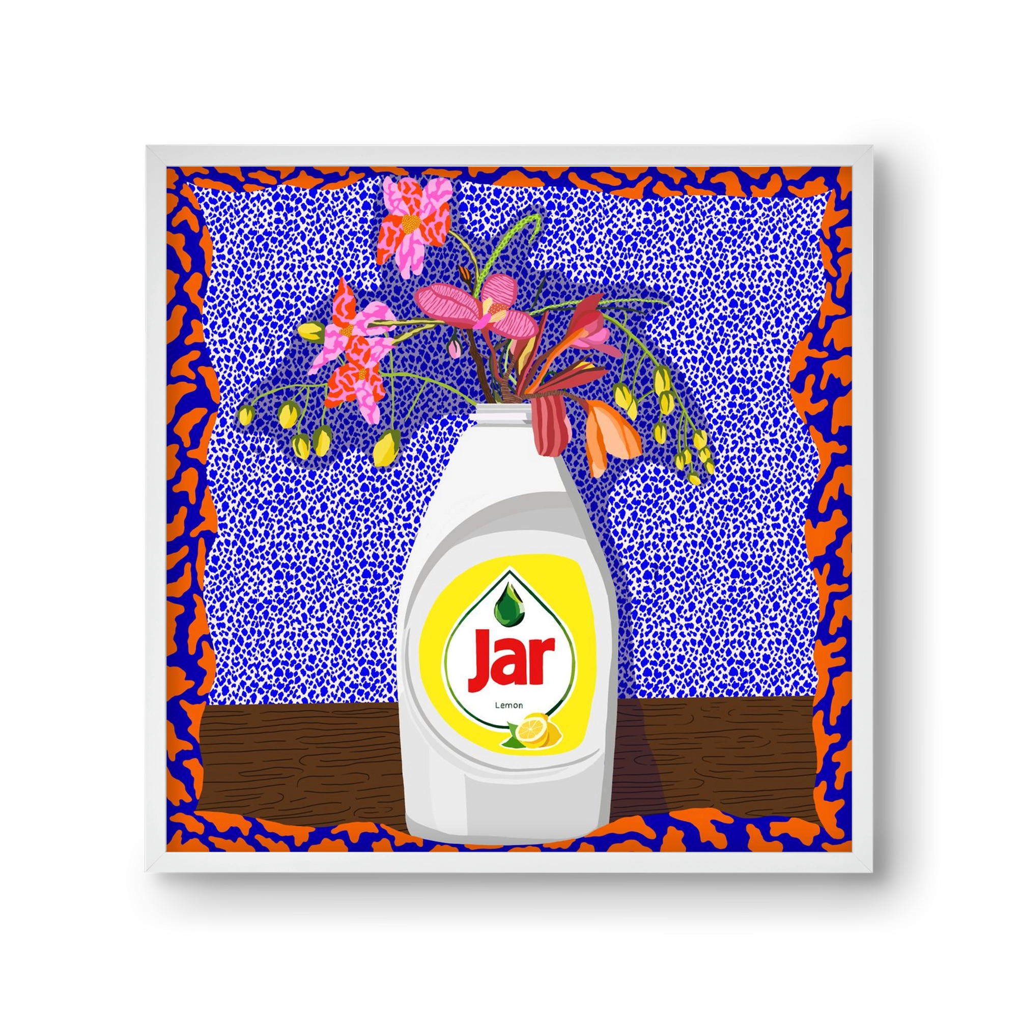 Csillogóan tiszta, 30x30 cm (30x30 cm), Fehér keret