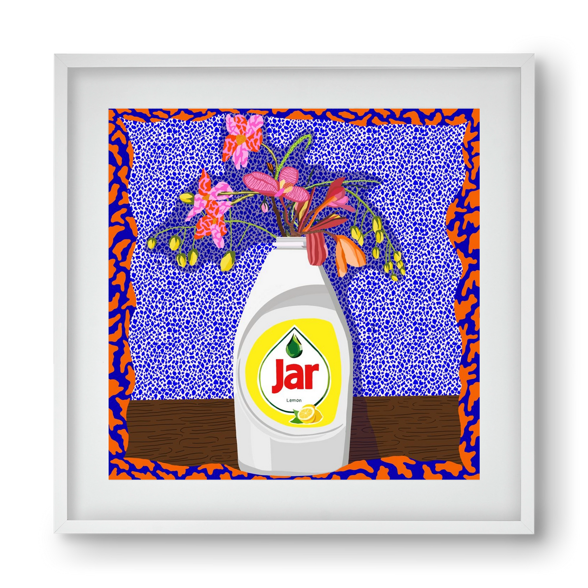 Csillogóan tiszta, 40x40 cm (30x30 cm), Fehér keret, paszpartuval