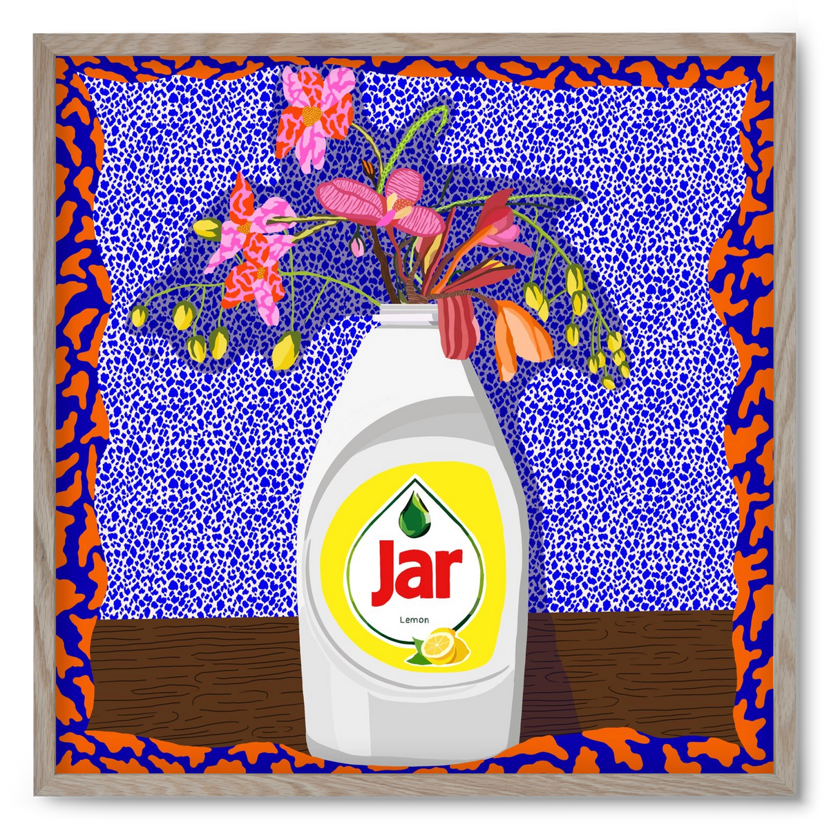 Csillogóan tiszta, 50x50 cm (50x50 cm), Tölgy keret