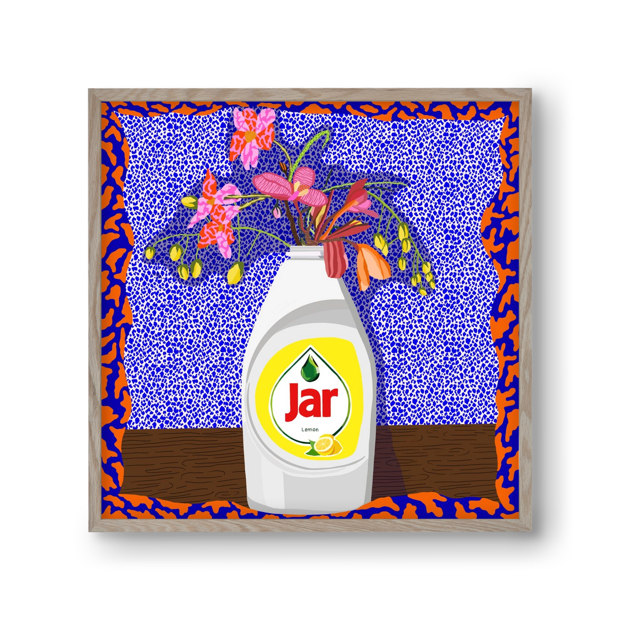 Csillogóan tiszta, 30x30 cm (30x30 cm), Tölgy keret