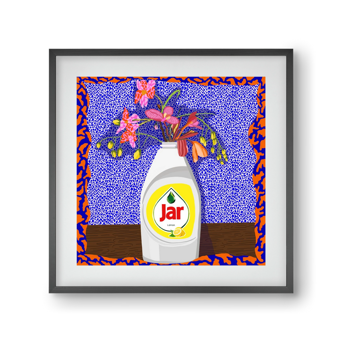 Csillogóan tiszta, 30x30 cm (20x20 cm), Fekete keret, paszpartuval