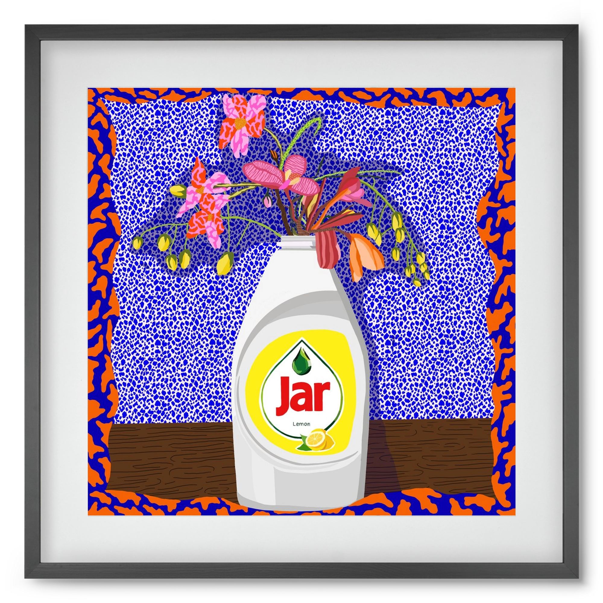 Csillogóan tiszta, 50x50 cm (40x40 cm), Fekete keret, paszpartuval