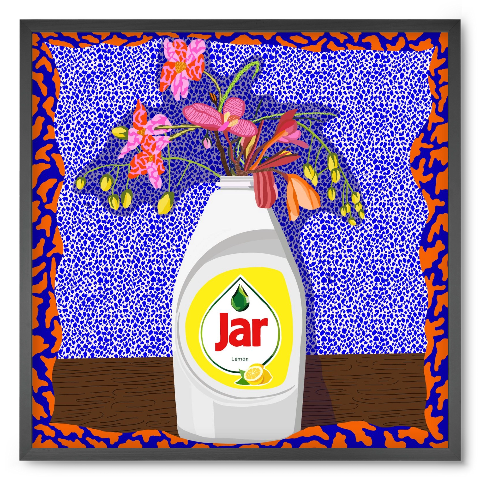 Csillogóan tiszta, 50x50 cm (50x50 cm), Fekete keret