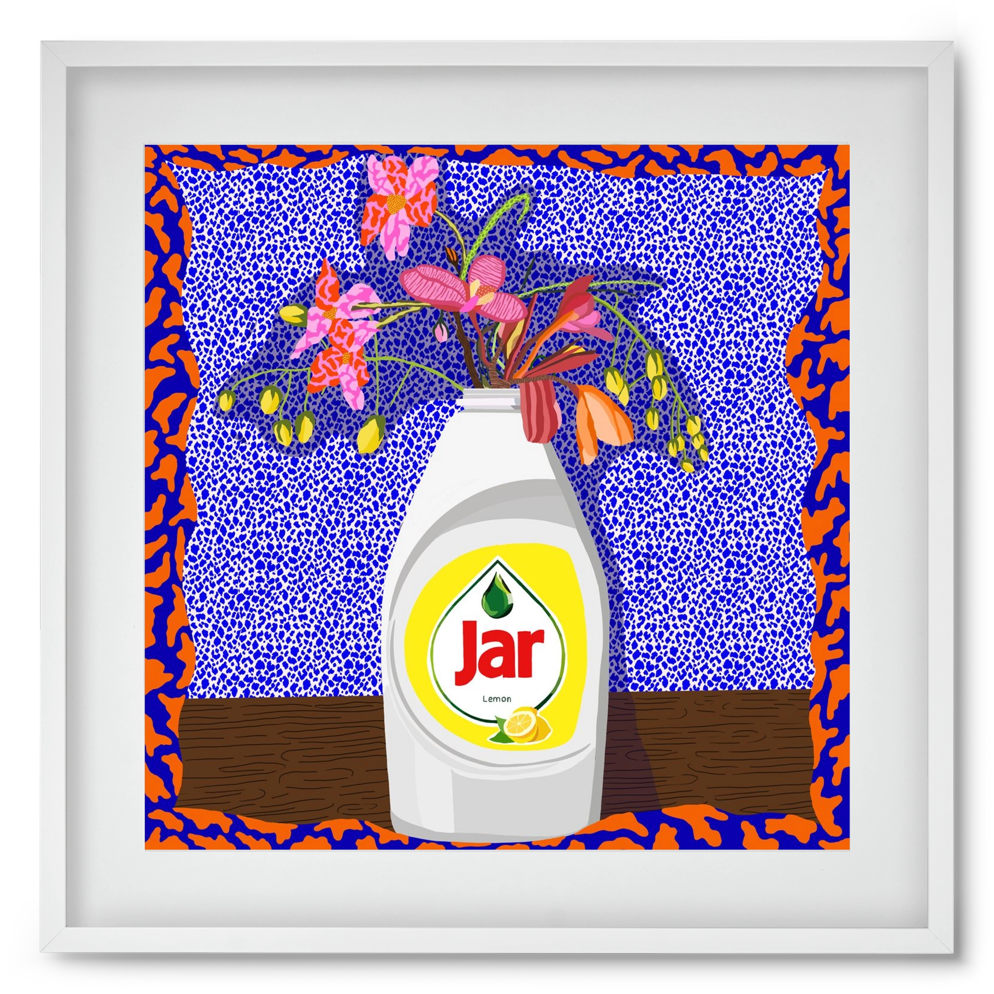 Csillogóan tiszta, 50x50 cm (40x40 cm), Fehér keret, paszpartuval