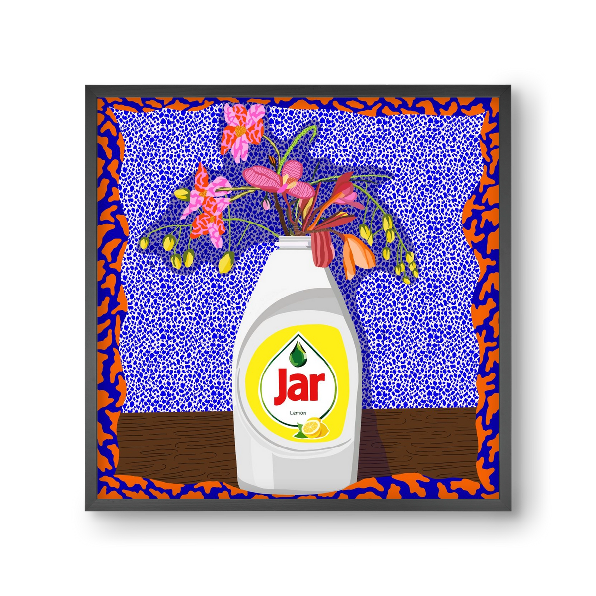 Csillogóan tiszta, 30x30 cm (30x30 cm), Fekete keret