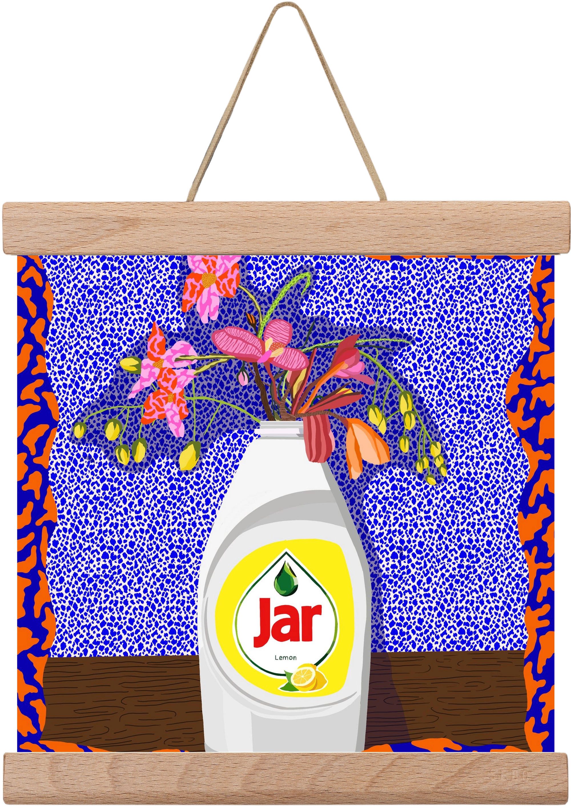 Csillogóan tiszta, 20x20 cm (20x20 cm), Tölgy akasztó