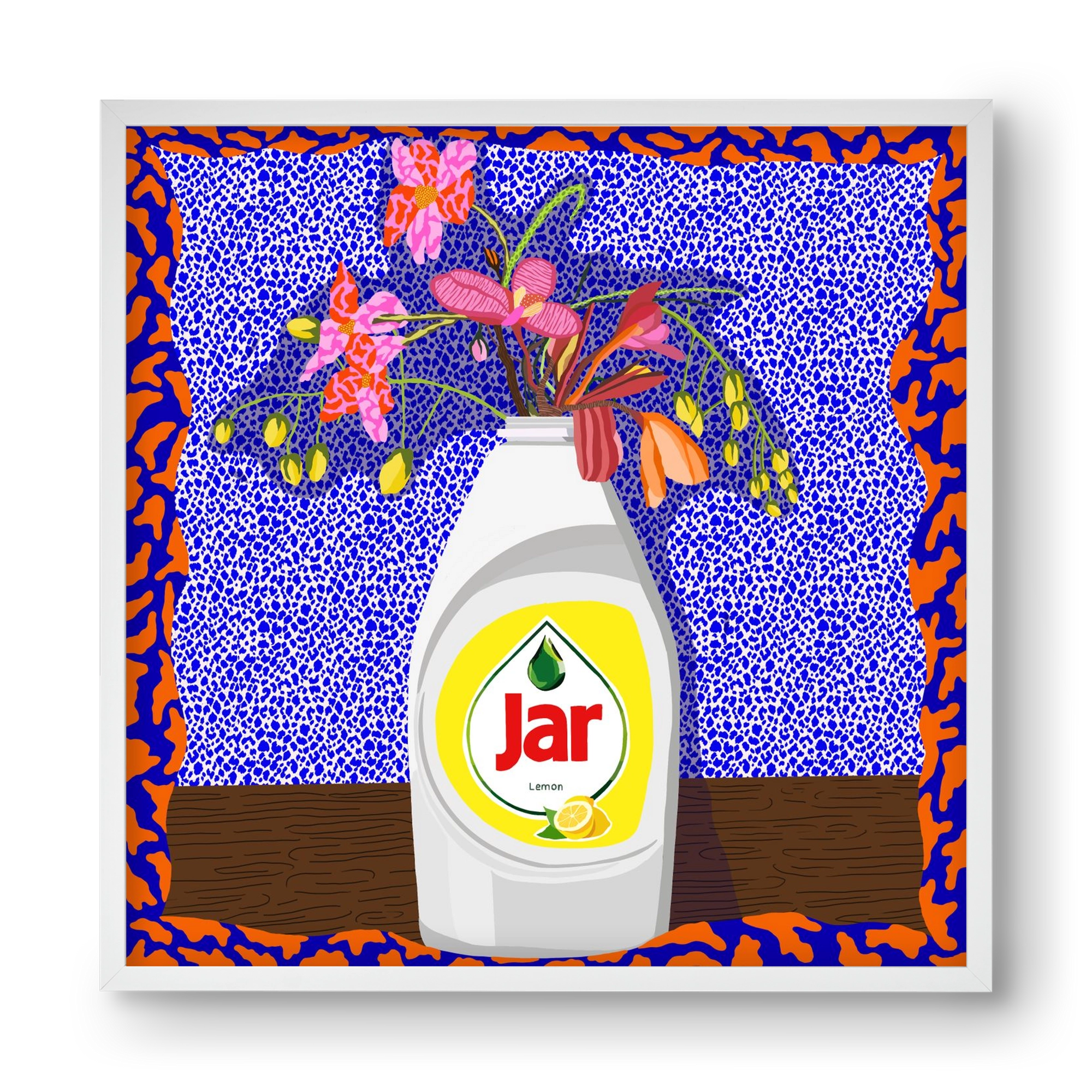 Csillogóan tiszta, 40x40 cm (40x40 cm), Fehér keret