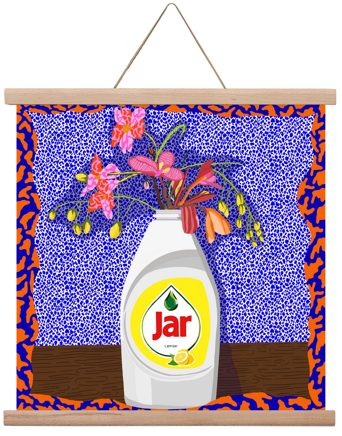 Csillogóan tiszta, 40x40 cm (40x40 cm), Tölgy akasztó