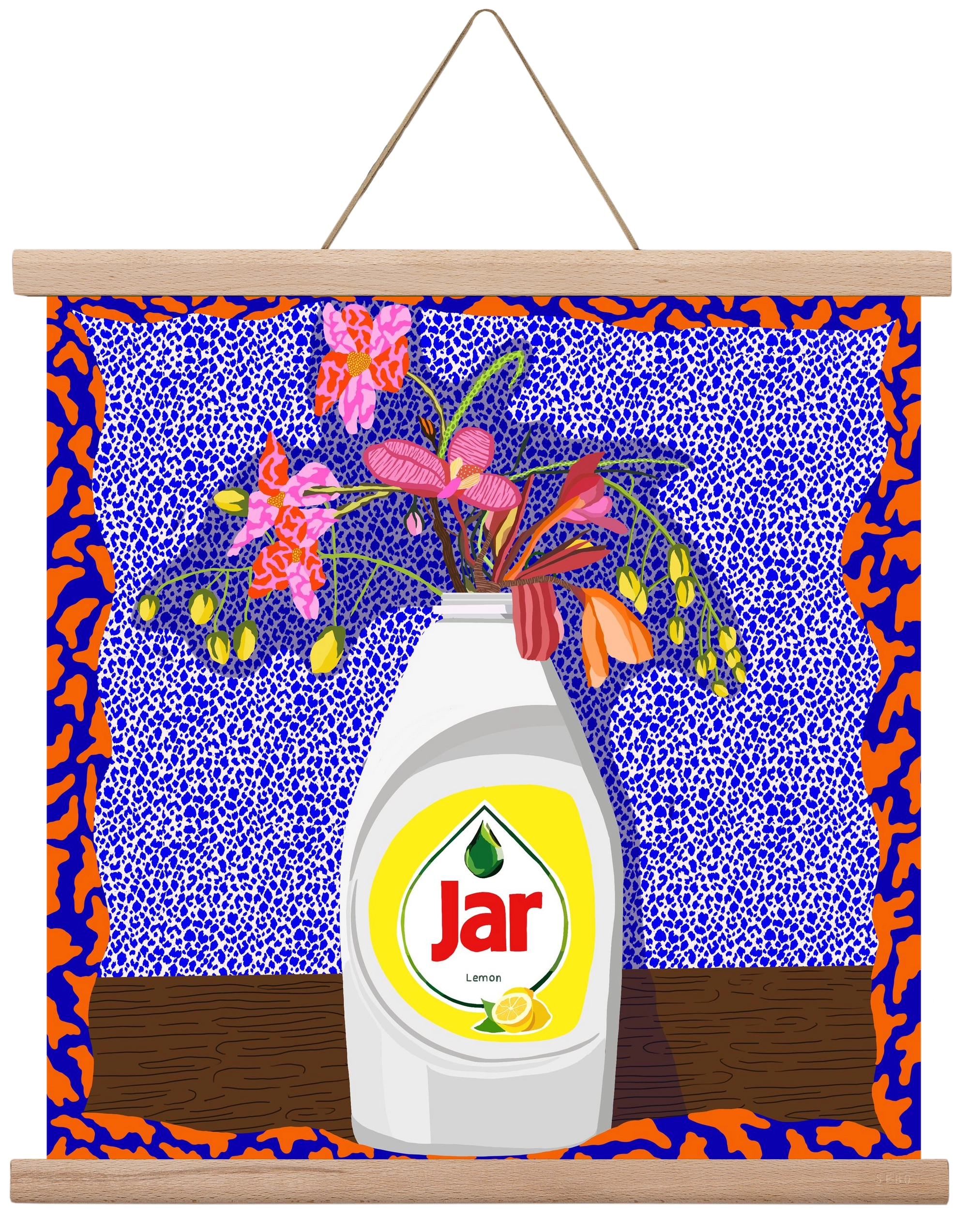 Csillogóan tiszta, 40x40 cm (40x40 cm), Tölgy akasztó