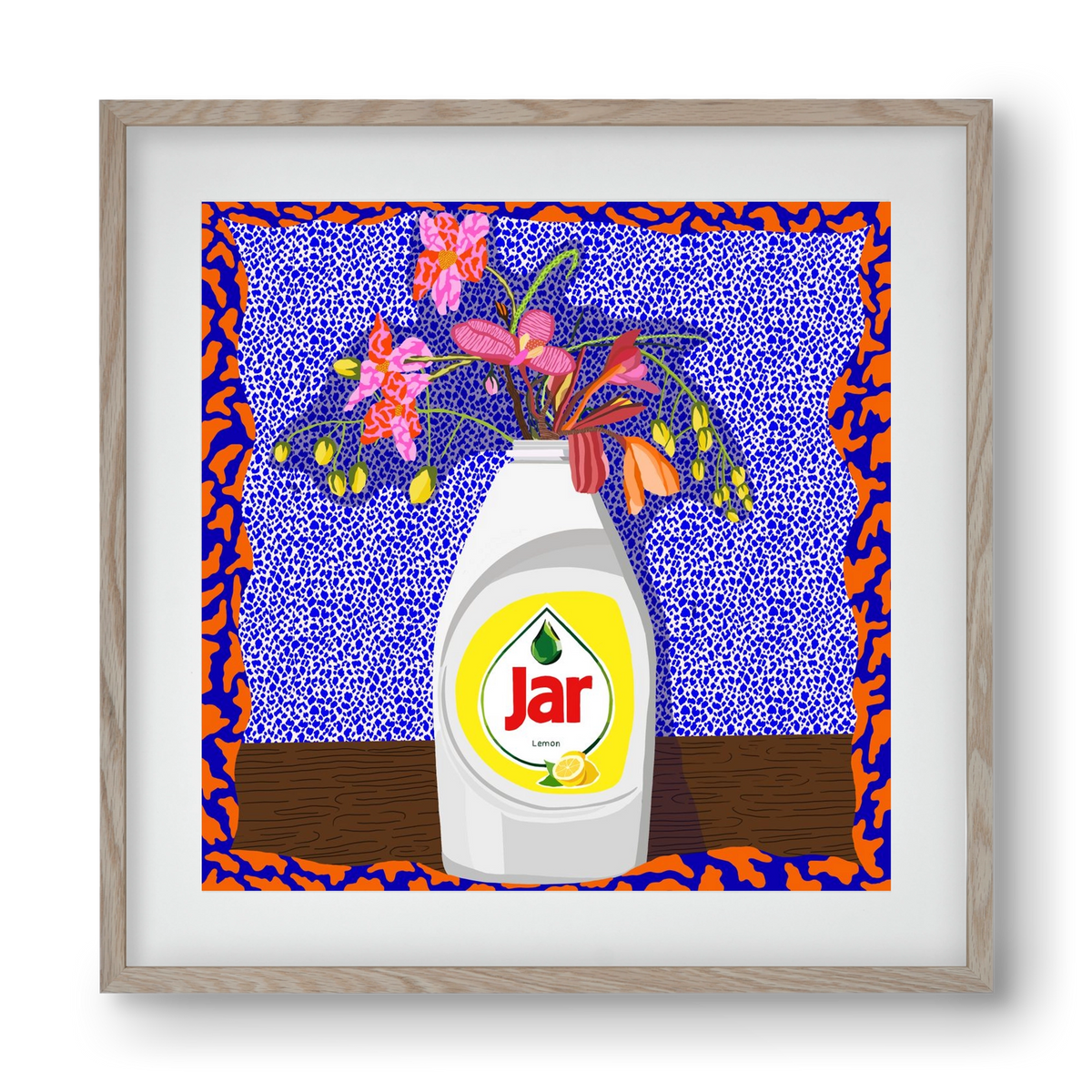 Csillogóan tiszta, 40x40 cm (30x30 cm), Tölgy keret, paszpartuval