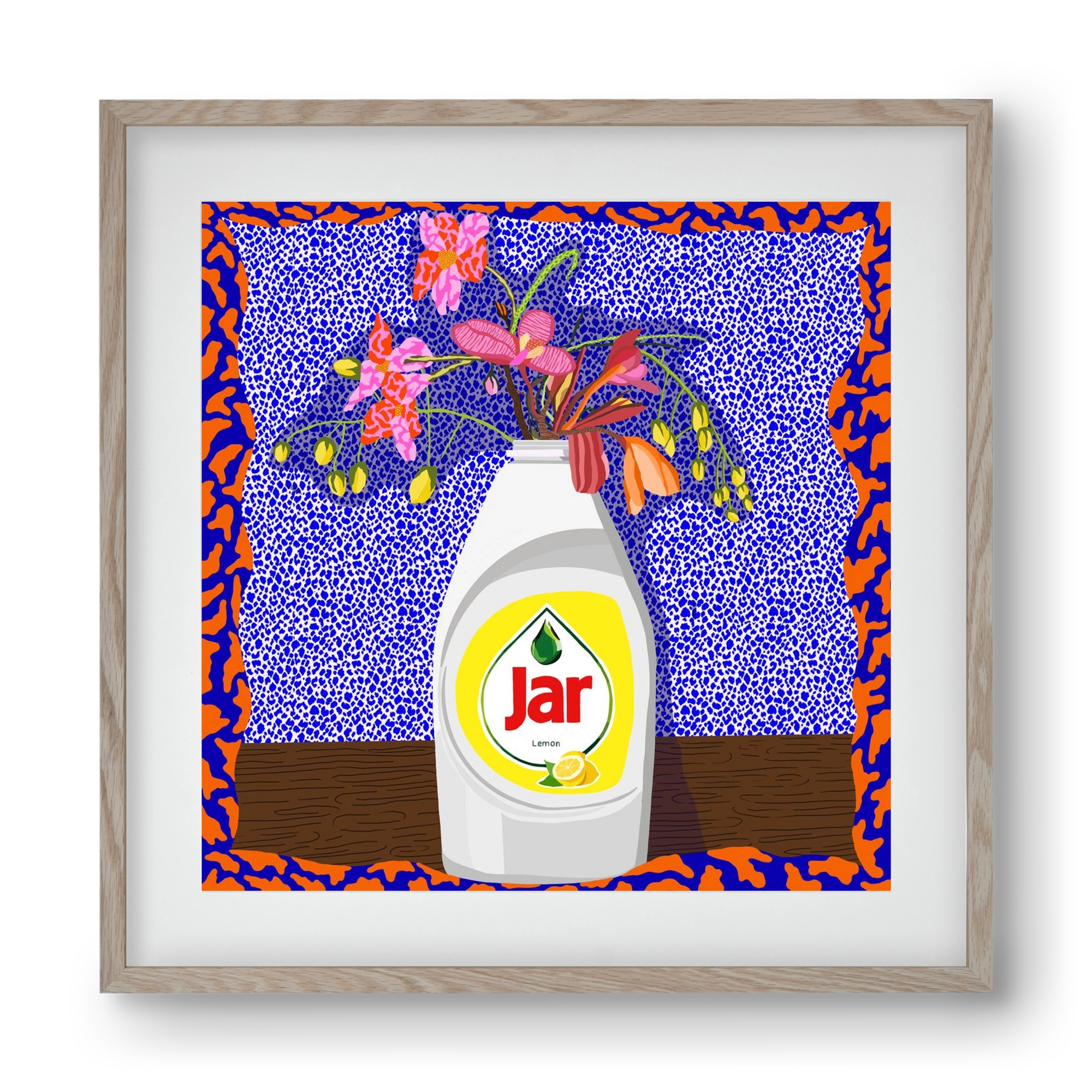 Csillogóan tiszta, 40x40 cm (30x30 cm), Tölgy keret, paszpartuval