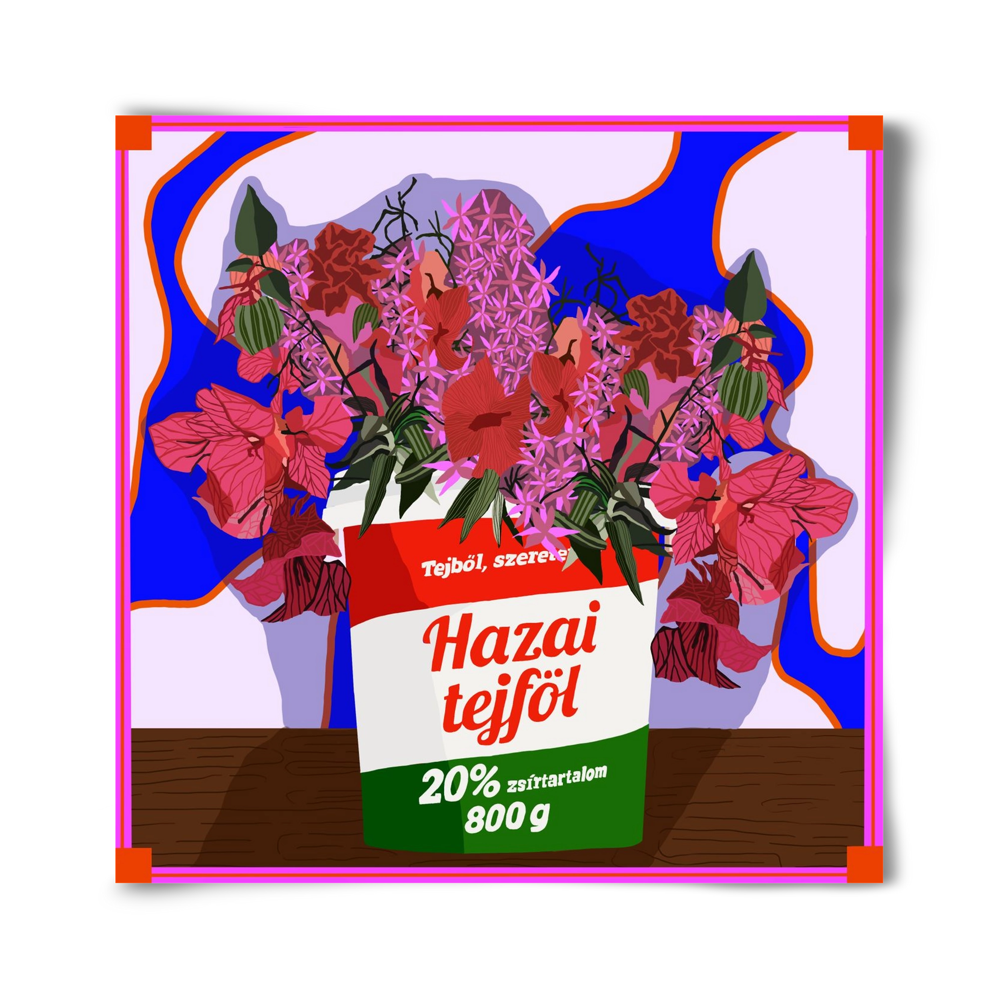 Hazai ízek, 40x40 cm, Keret nélkül