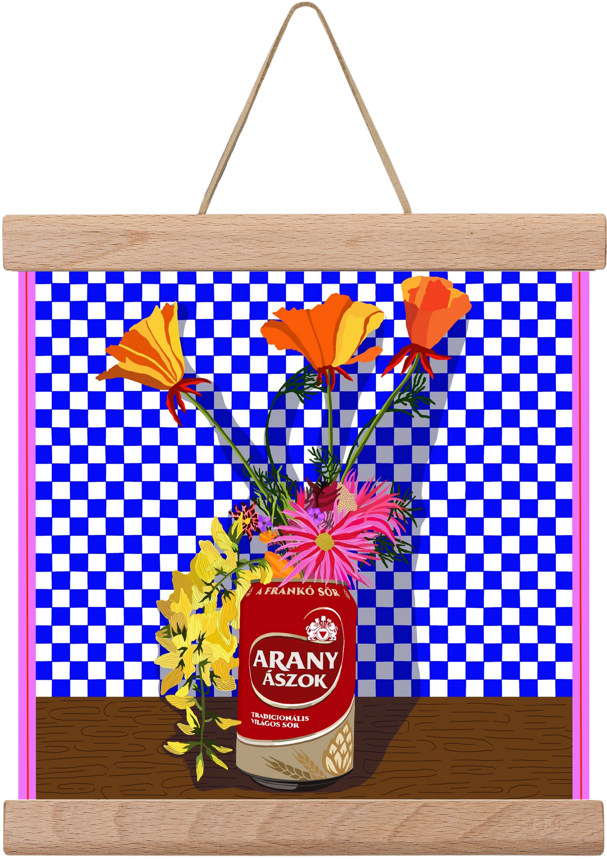 Az igazi, 20x20 cm (20x20 cm), Tölgy akasztó